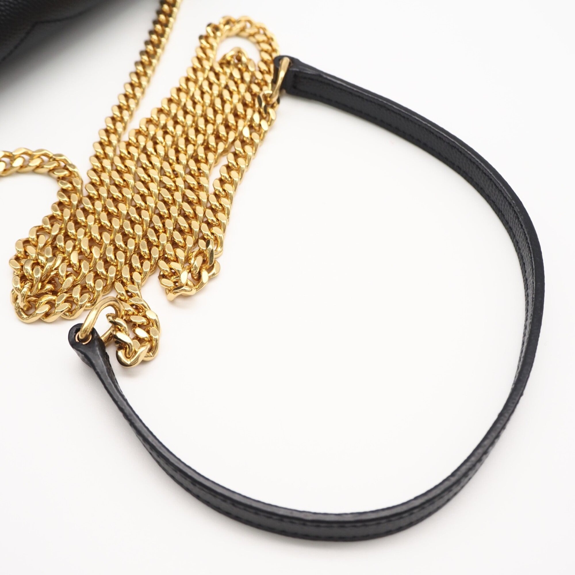 Yves Saint Laurent Black Chain/Shoulder Wallet (Pre-Owned)