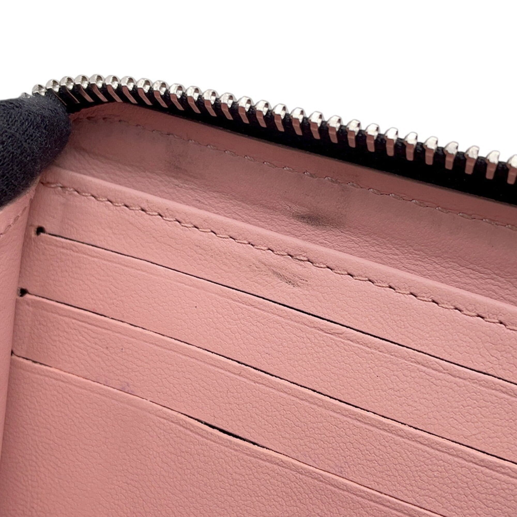 Louis Vuitton Mahina Pink Mahina Leather Long Wallet (Bi-Fold) (Pre-Owned)