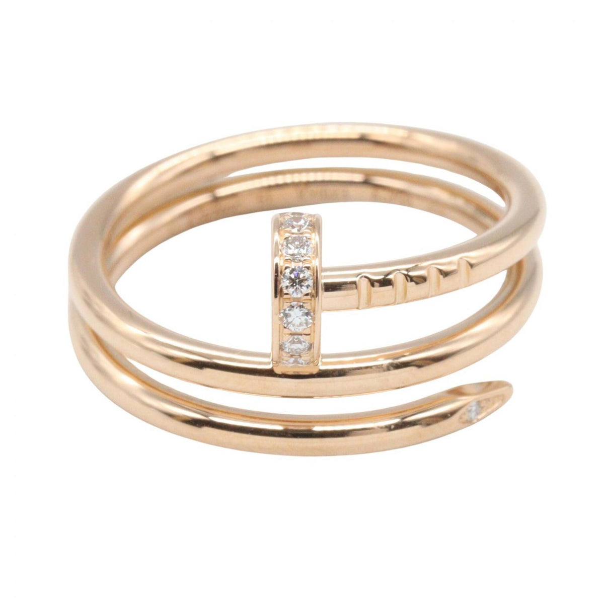 Cartier Gold Clear Pink Gold (18K) Band Ring (Pre-Owned)