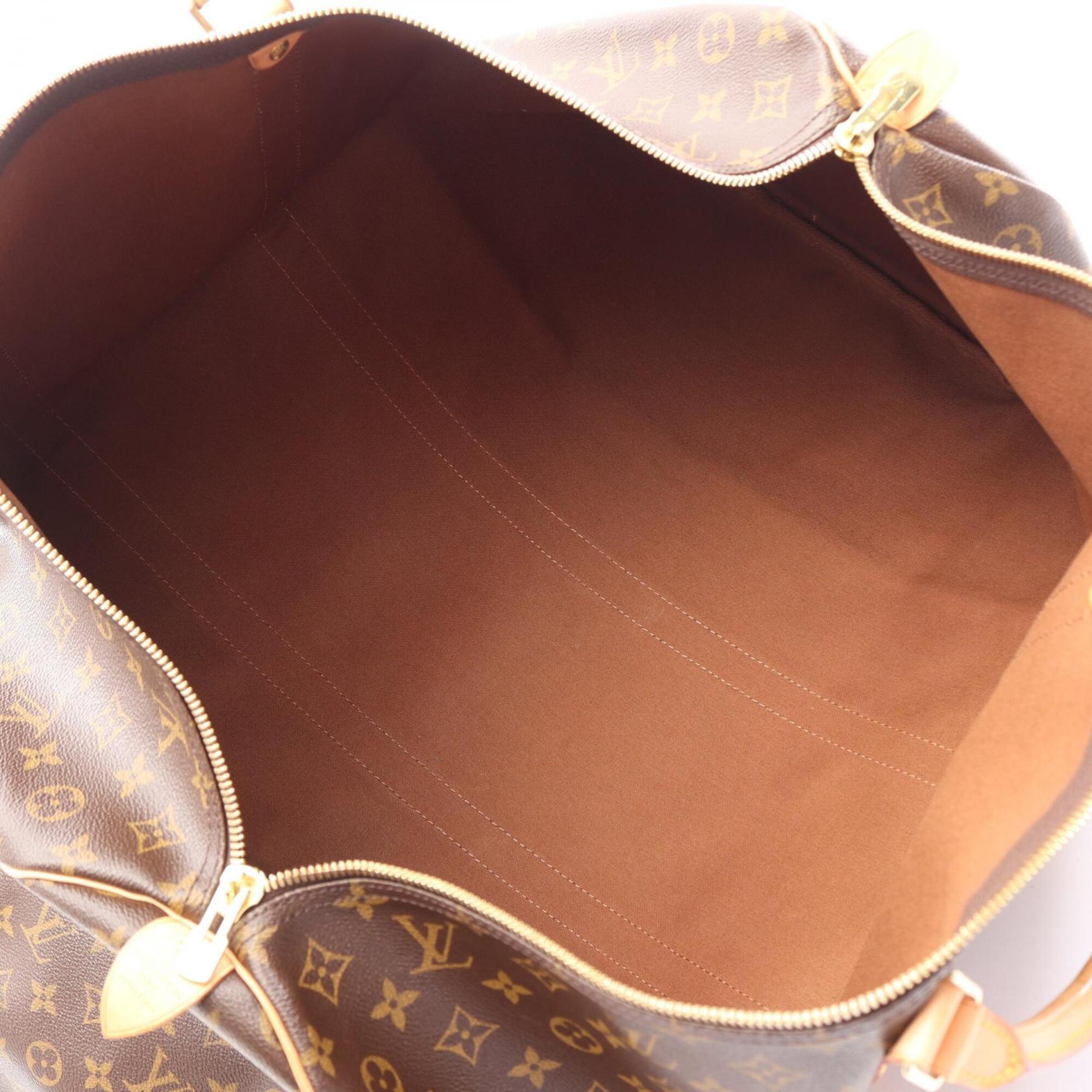 Louis Vuitton Brown Monogram Leather Boston Bag Handbag (Pre-Owned)