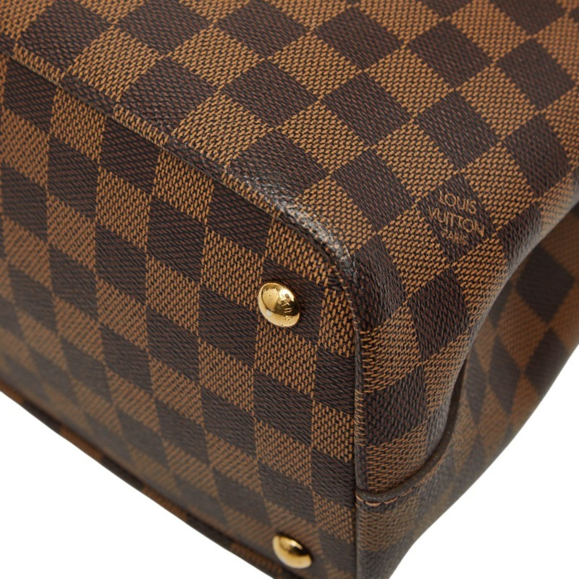Louis Vuitton Brown Ebene Pvc Leather Shoulder Bag Tote Bag (Pre-Owned)