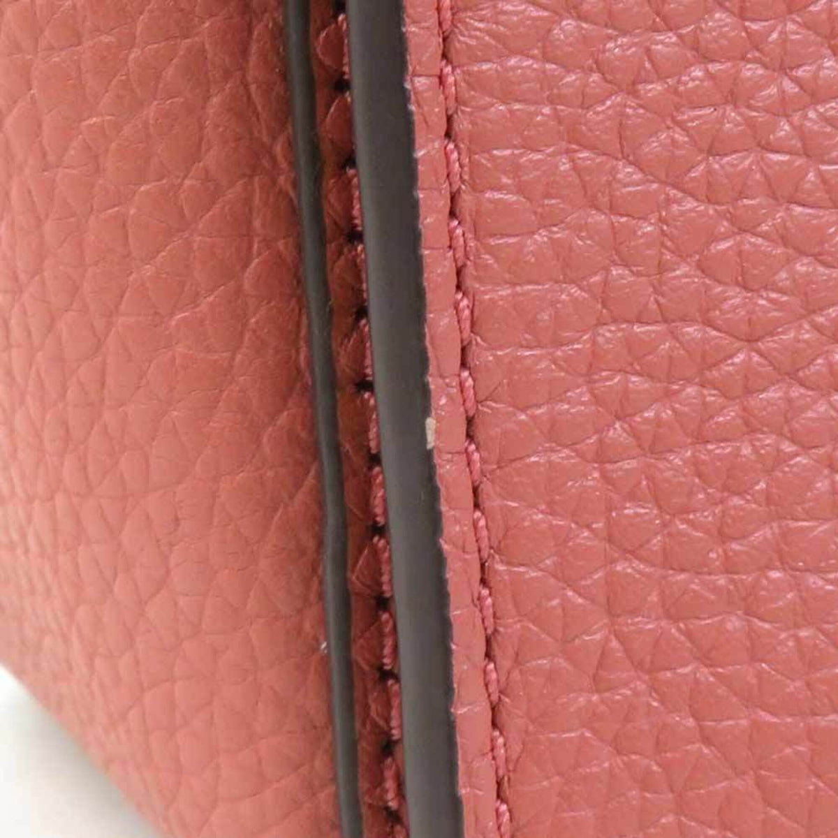 Tory Burch Coral Orange Leather Shoulder Bag (Pre-Owned)