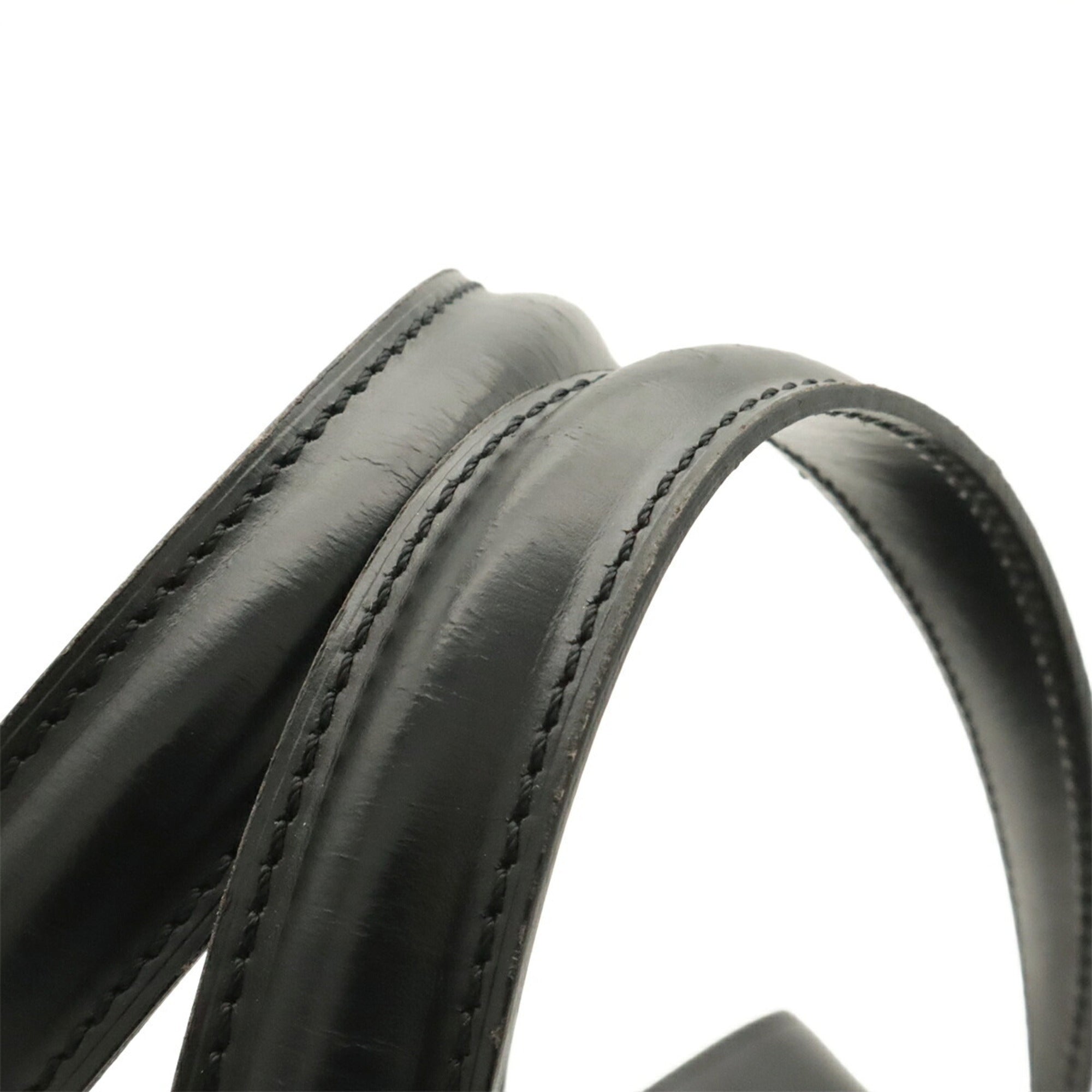 Cartier Black Leather Handbag Tote Bag (Pre-Owned)