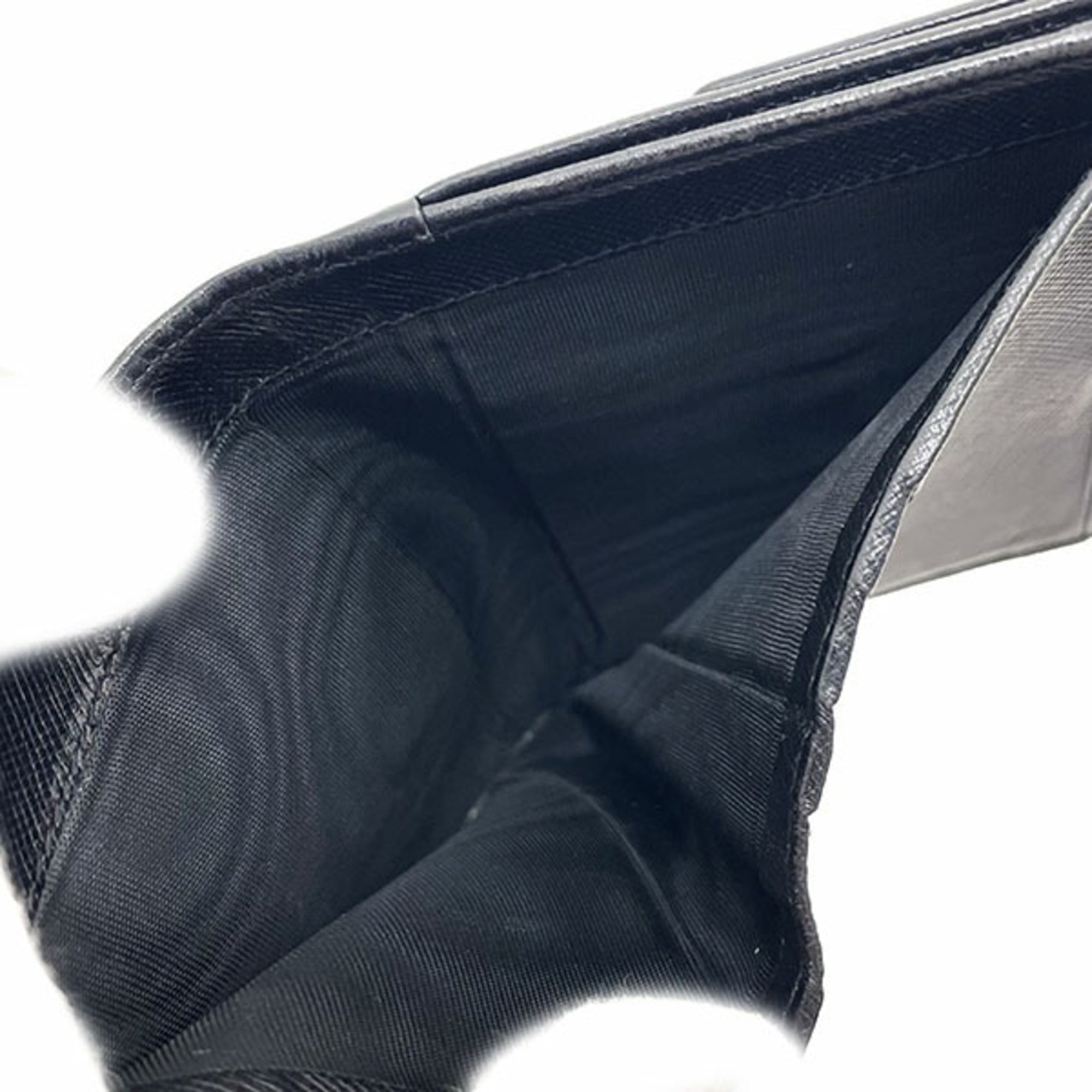 Prada Saffiano Black Nero Saffiano Wallet (Bi-Fold) (Pre-Owned)