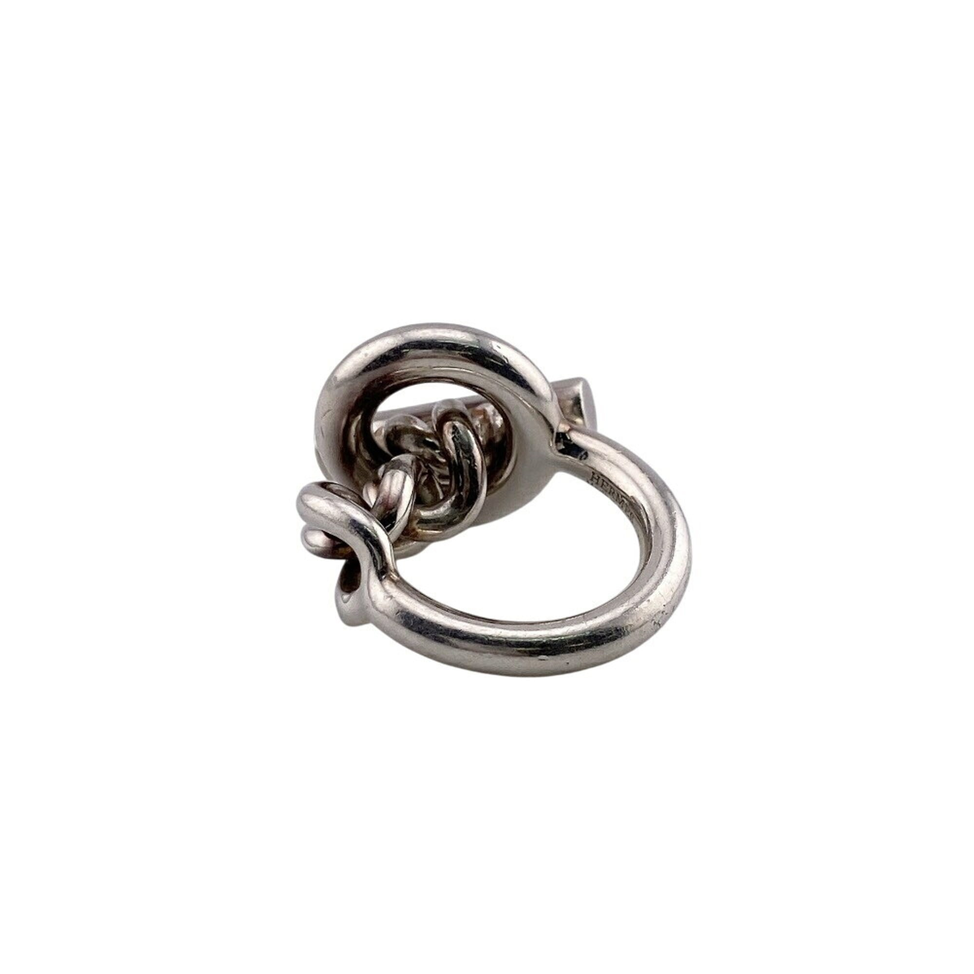 Hermes Silver Band Ring (Pre-Owned)