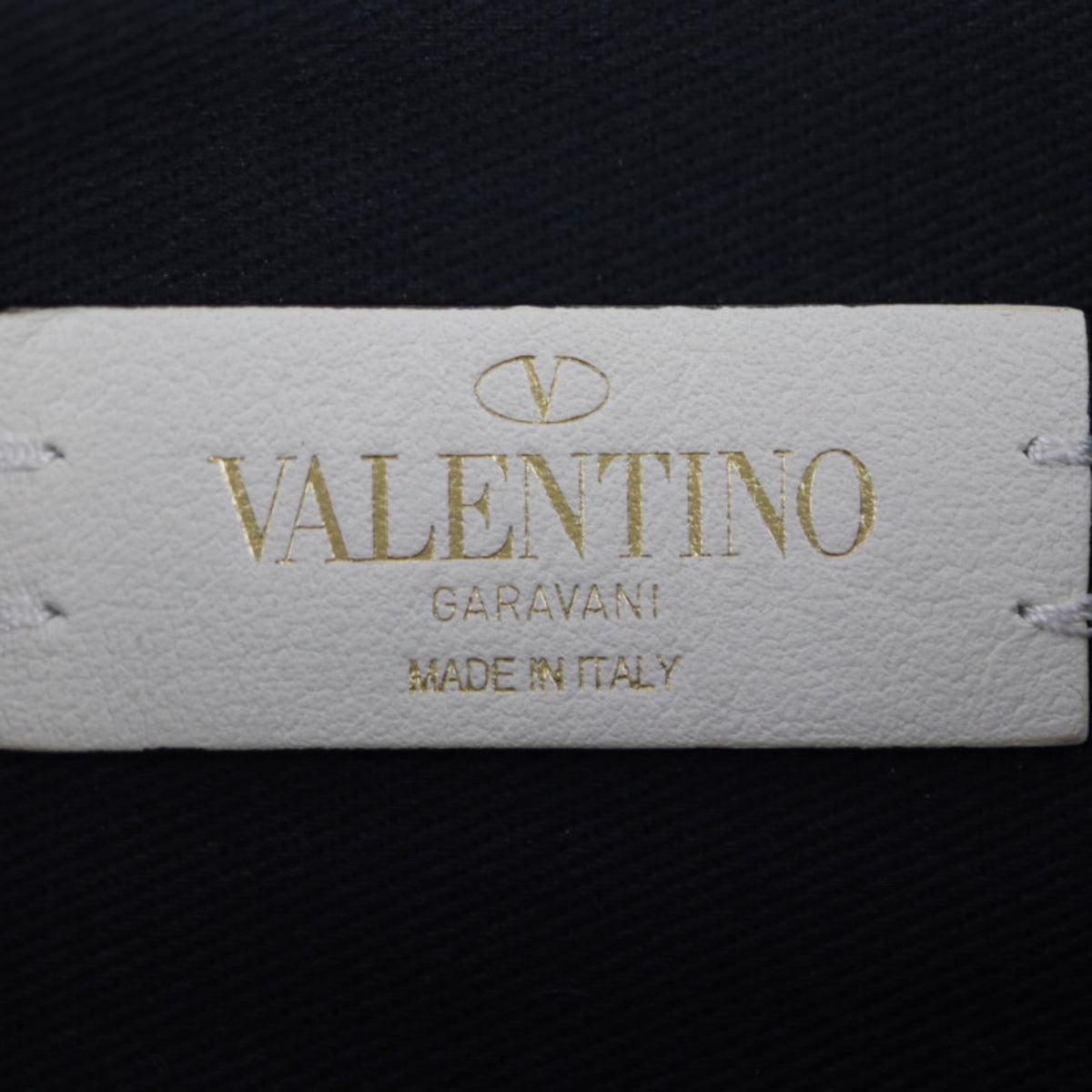 Valentino Garavani Ivory Light Blue Orange Canvas Clutch Bag Handbag Pouch (Pre-Owned)