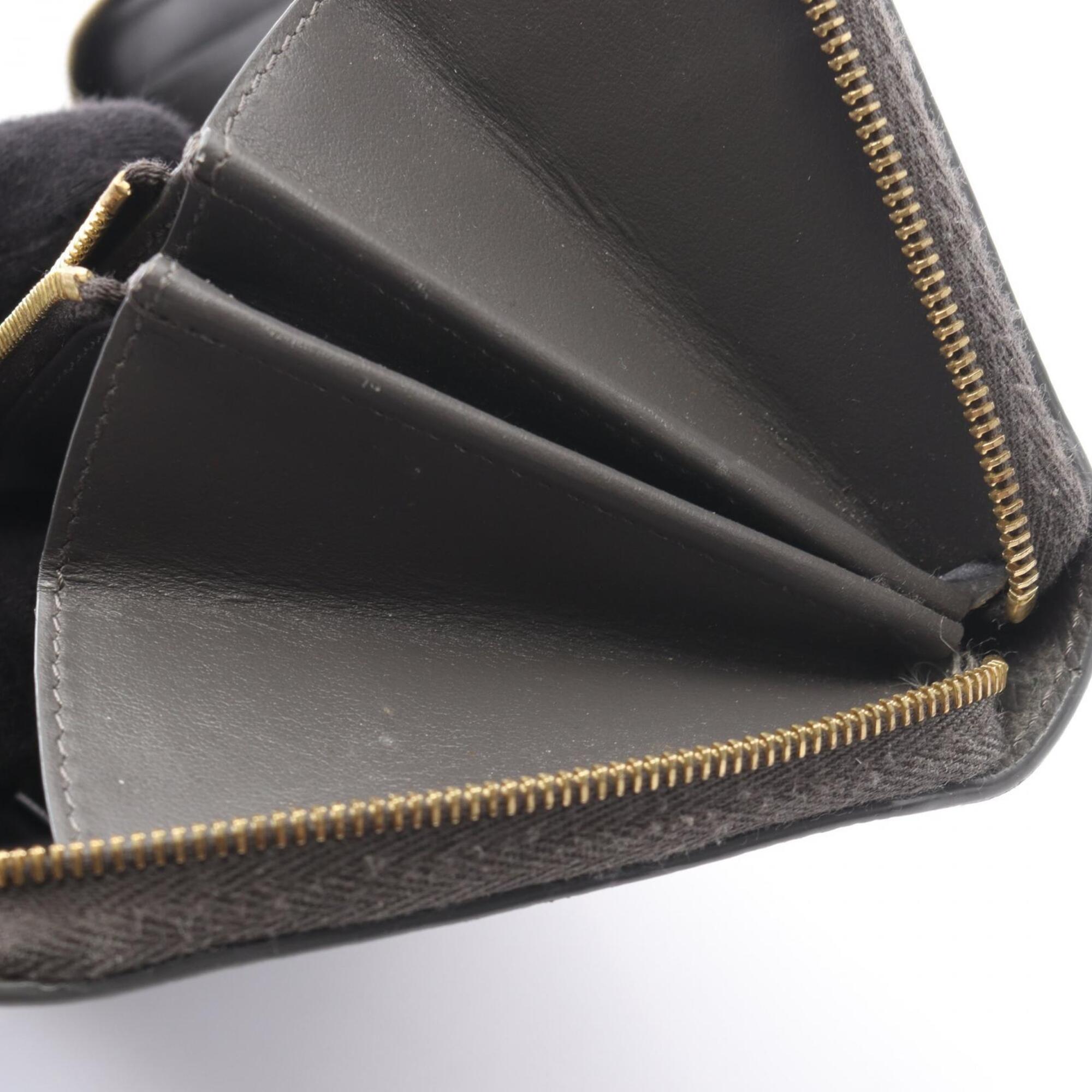 Celine Gray Leather Long Wallet (Bi-Fold) (Pre-Owned)