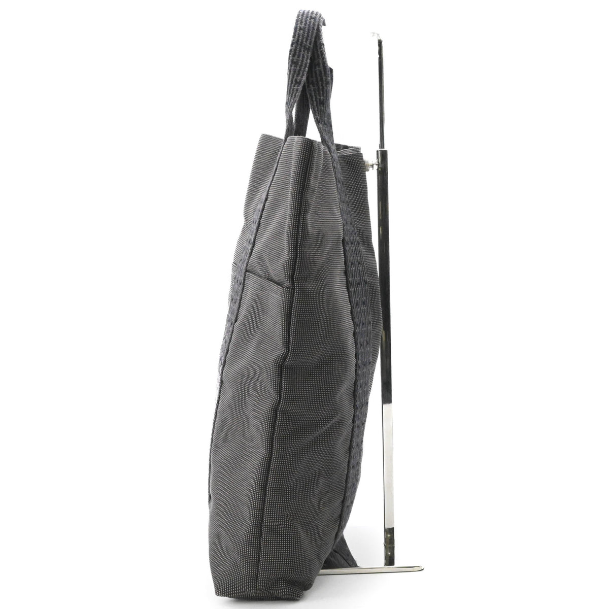 Hermes Her Line Gray Canvas Handbag Tote Bag (Pre-Owned)