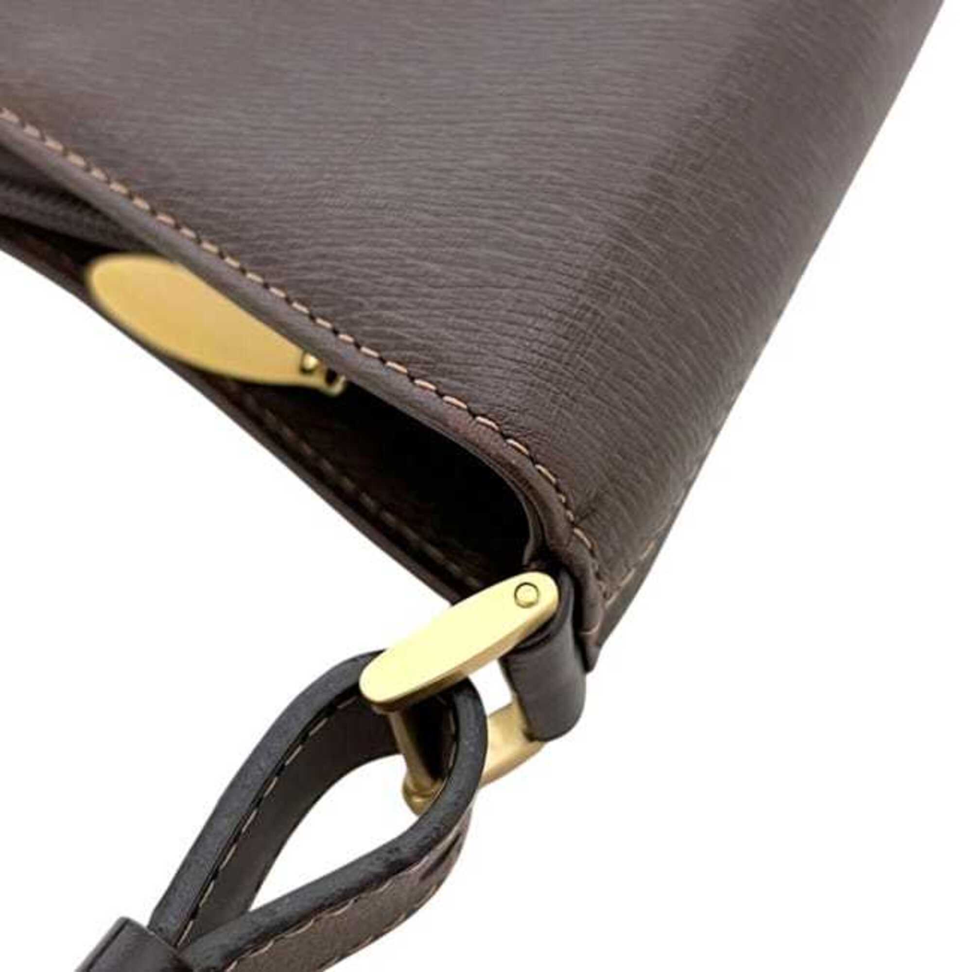 Burberry Brown Leather Shoulder Bag (Pre-Owned)