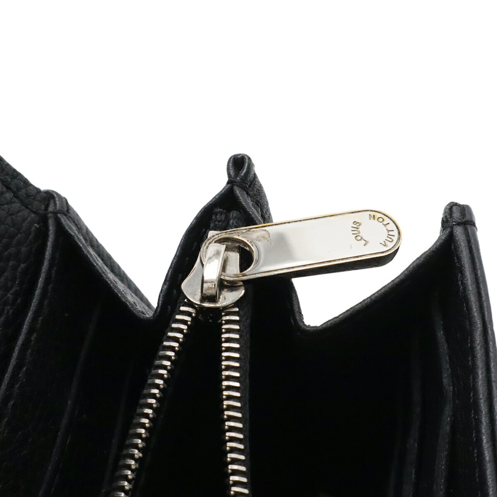 Louis Vuitton Mahina Black Noir Mahina Leather Long Wallet (Bi-Fold) (Pre-Owned)