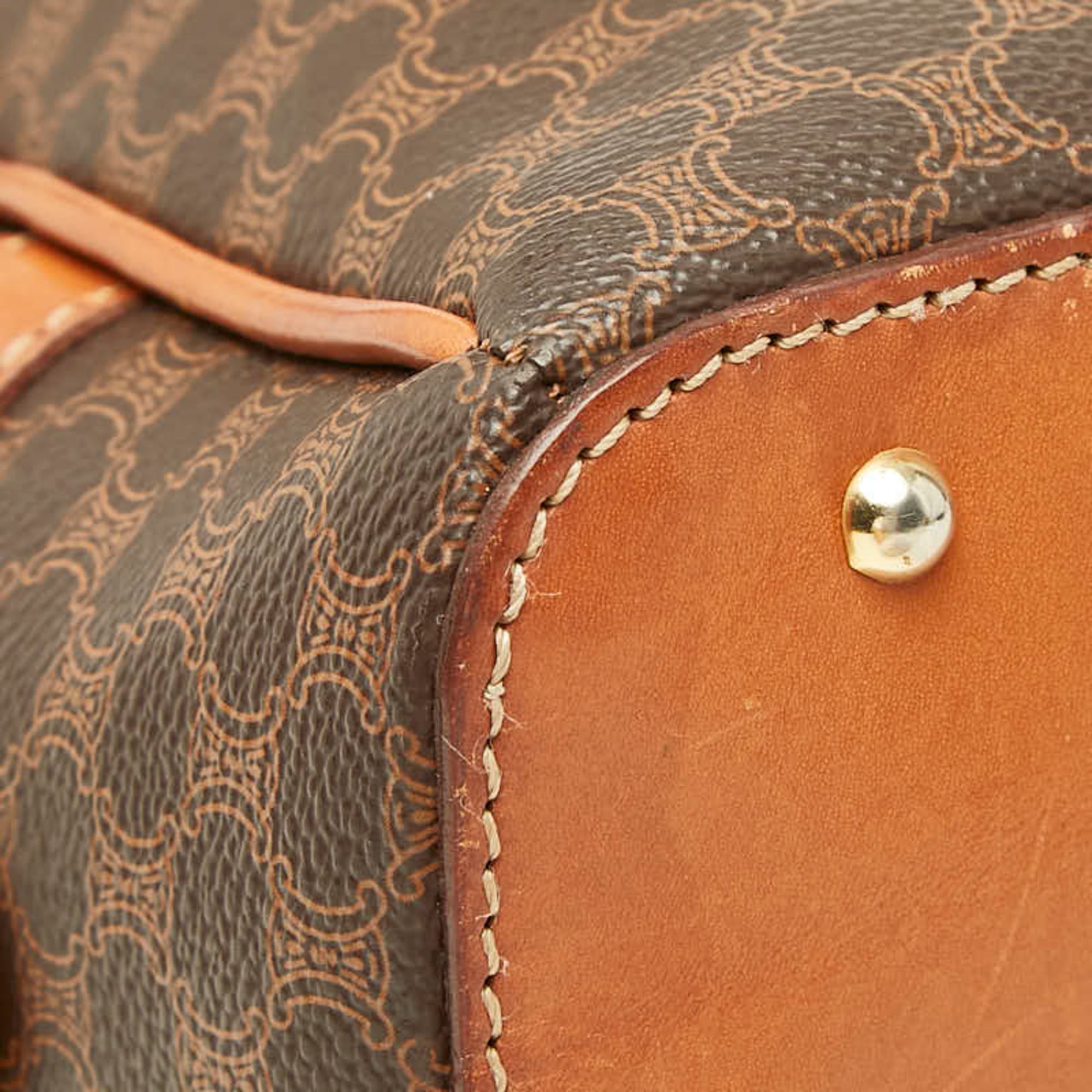 Celine Brown Pvc Leather Handbag (Pre-Owned)