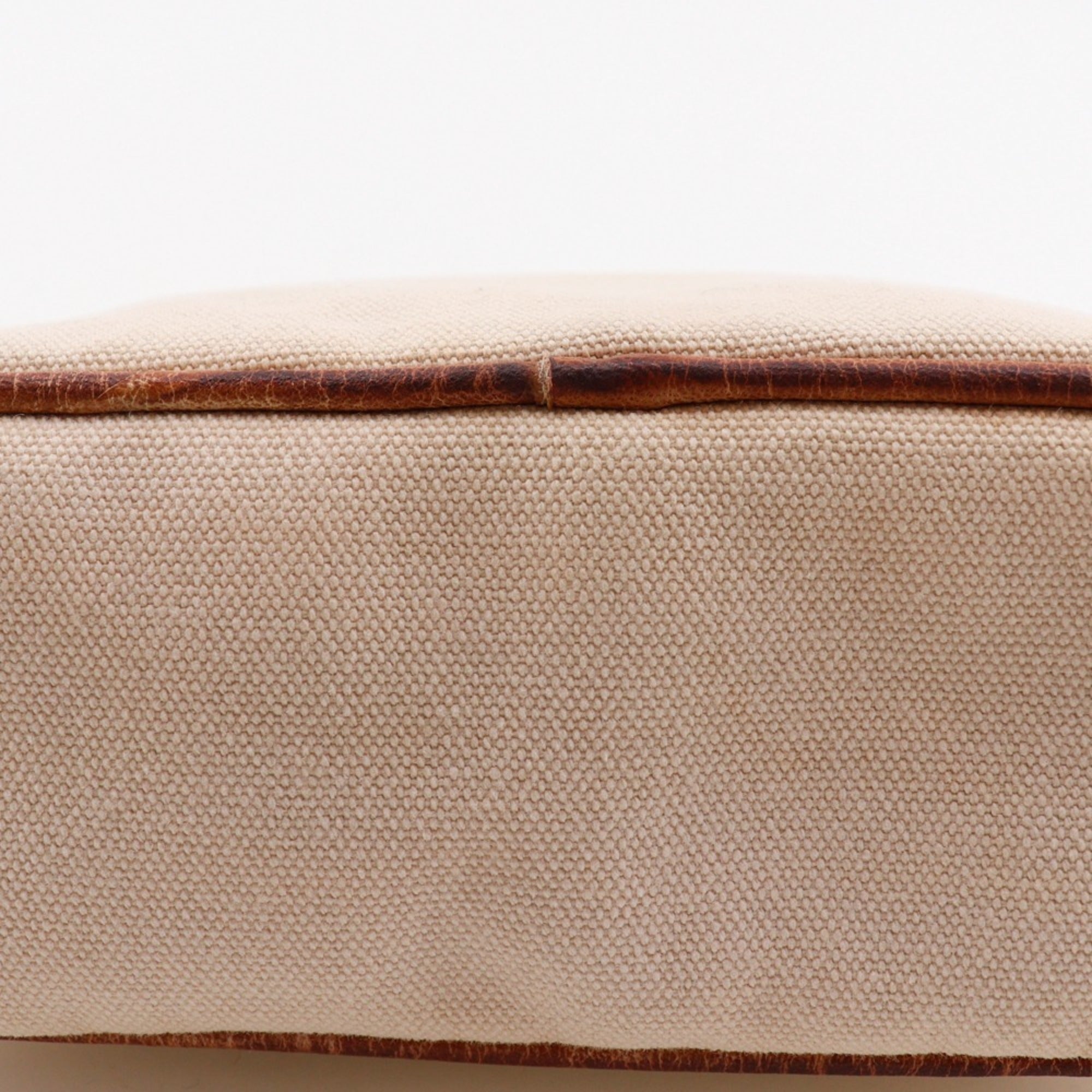 Hermes Beige Canvas Pouch (Pre-Owned)