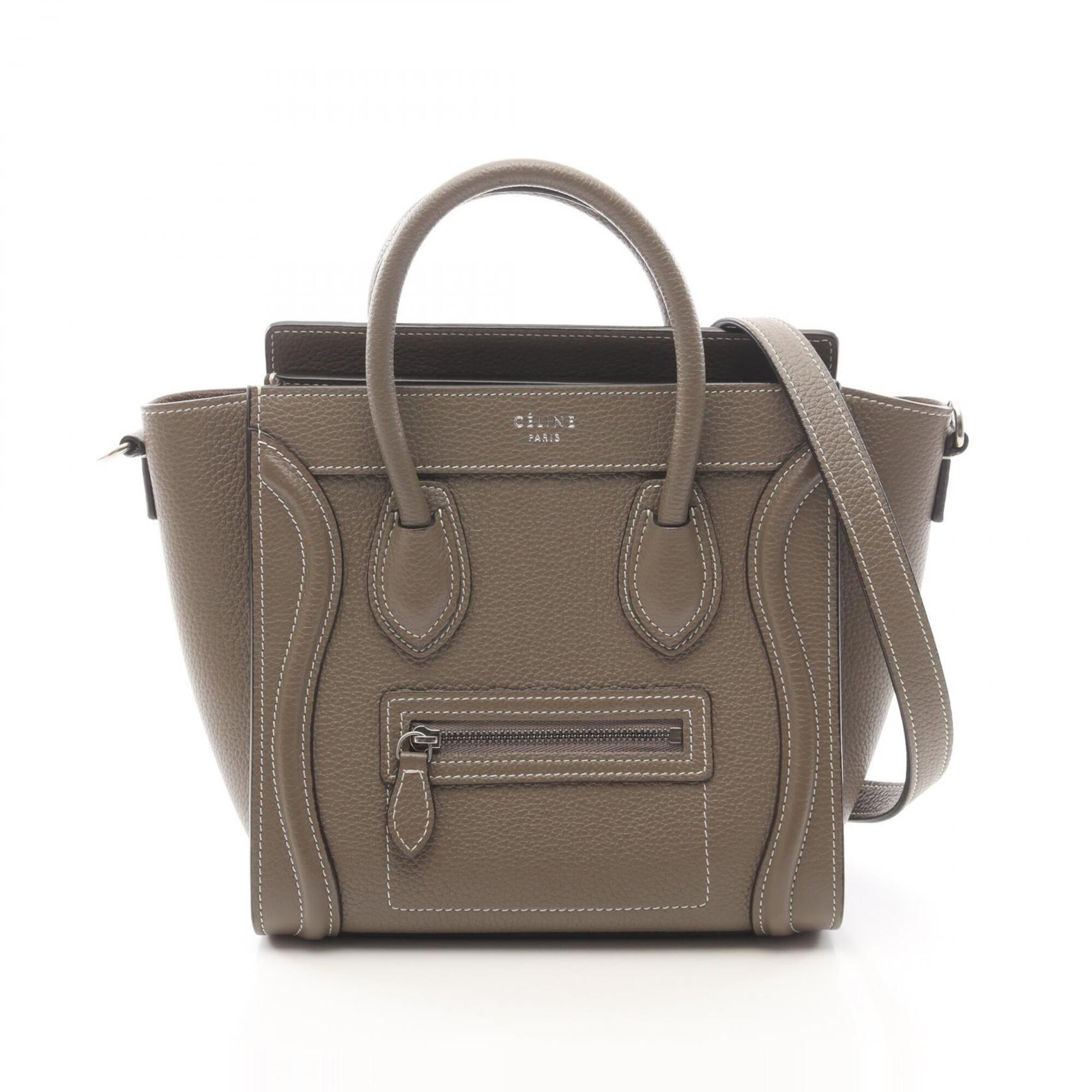 Celine Beige Leather Handbag (Pre-Owned)