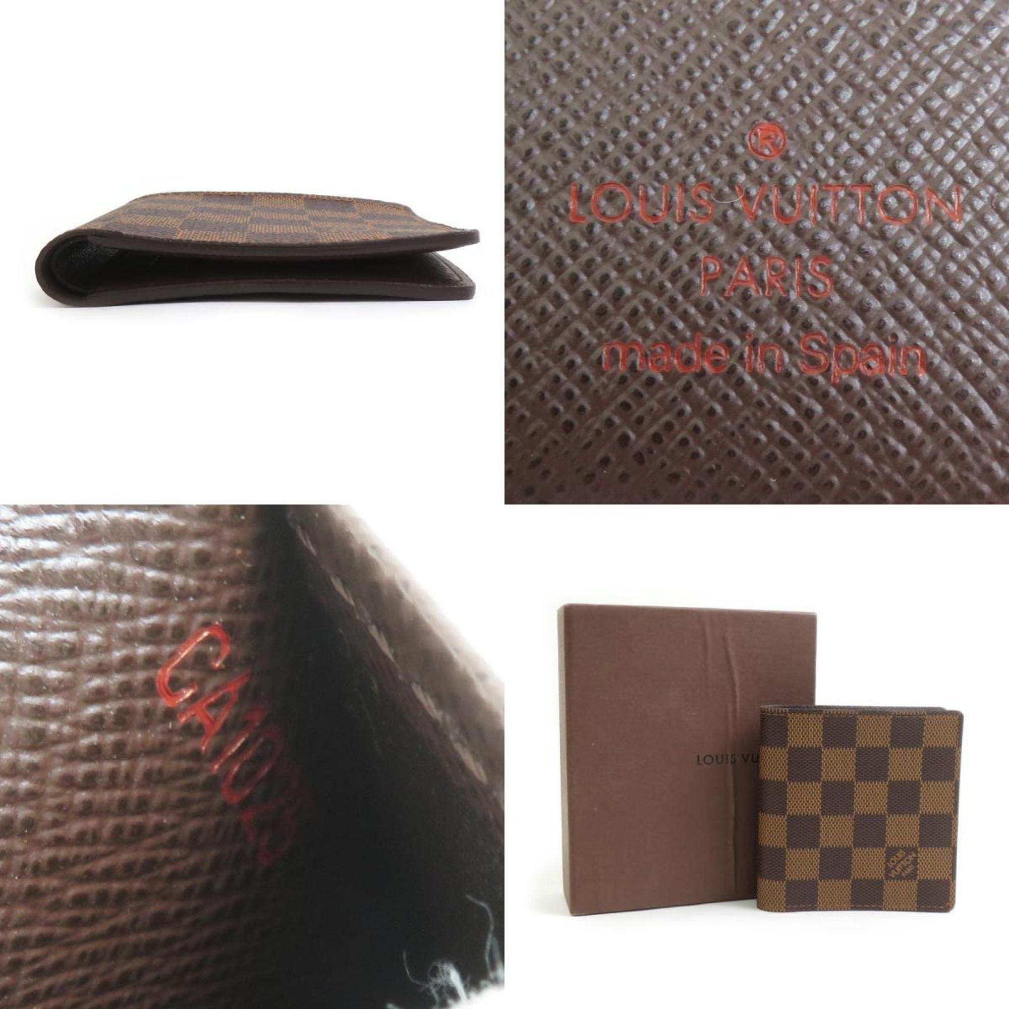 Louis Vuitton Ebene Damier Canvas Wallet (Bi-Fold) (Pre-Owned)