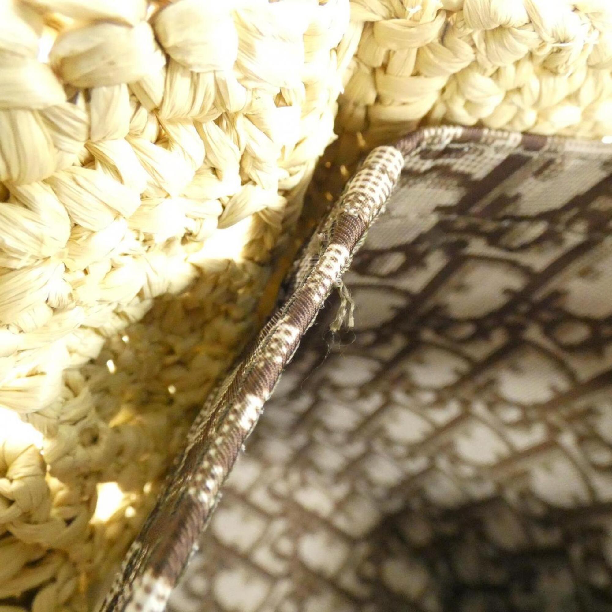 Christian Dior Raffia Handbag (Pre-Owned)
