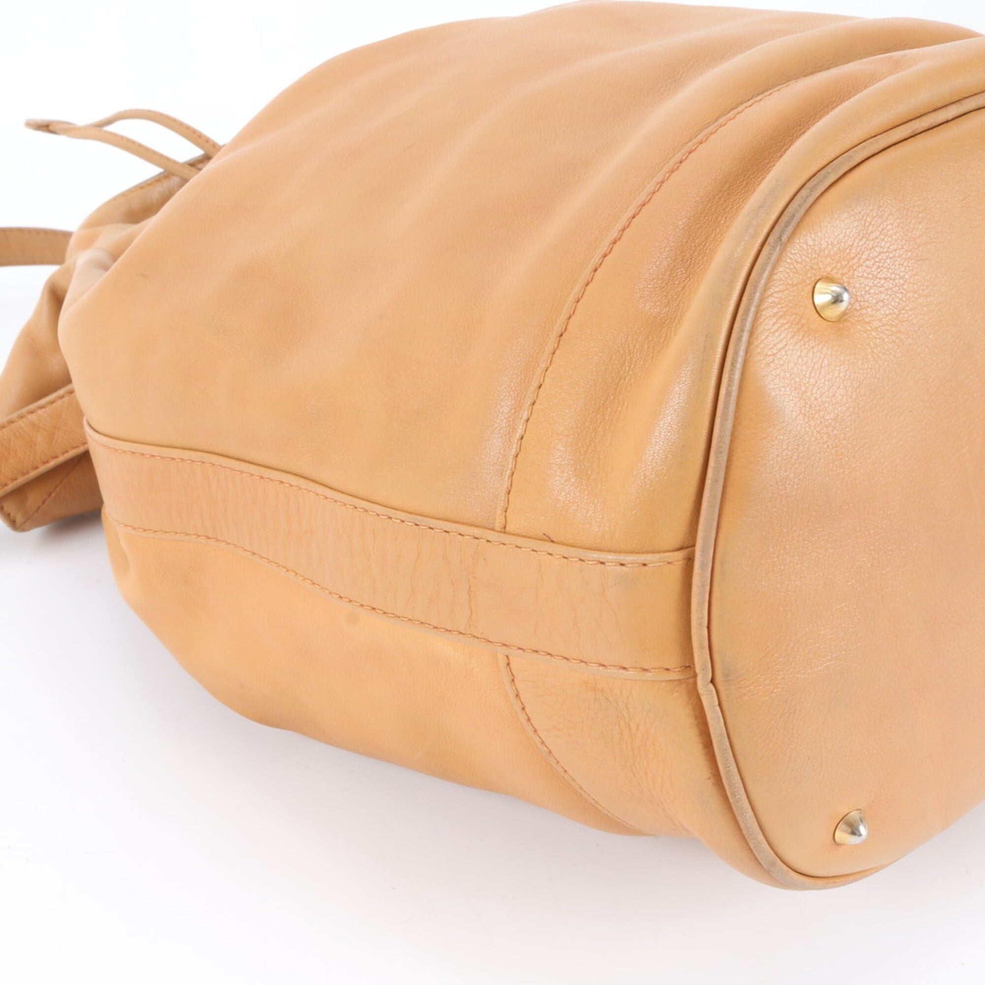 Gucci Brown Leather Shoulder Bag (Pre-Owned)