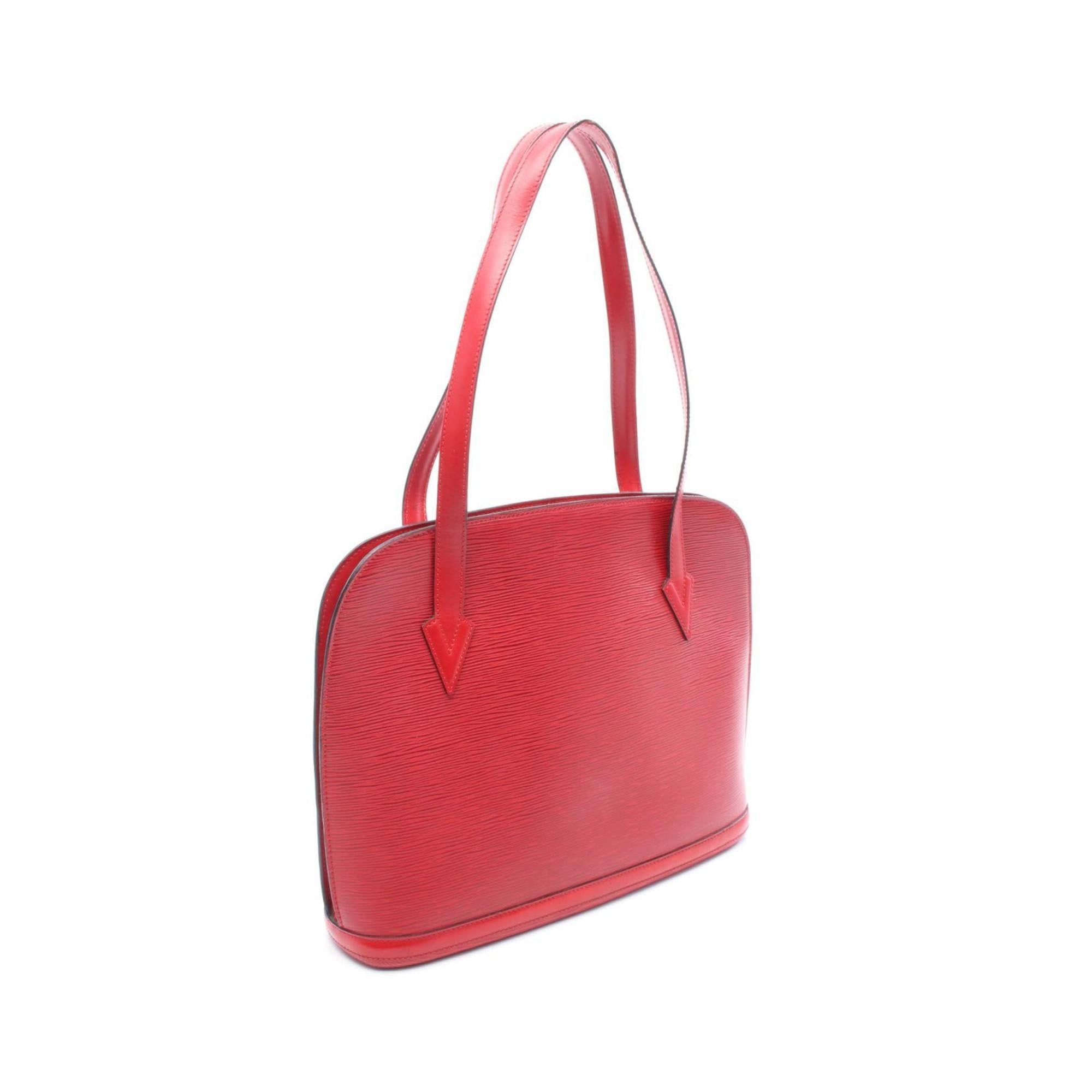 Louis Vuitton Castilian Red Red Color Leather Shoulder Bag (Pre-Owned)