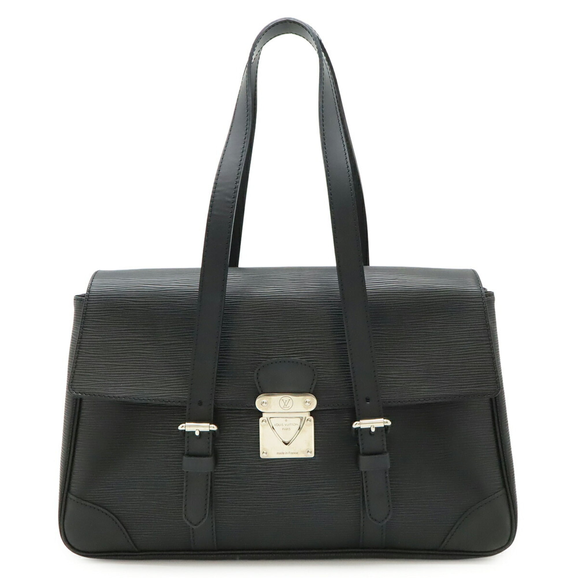 Louis Vuitton Black Noir Epi Leather Shoulder Bag (Pre-Owned)