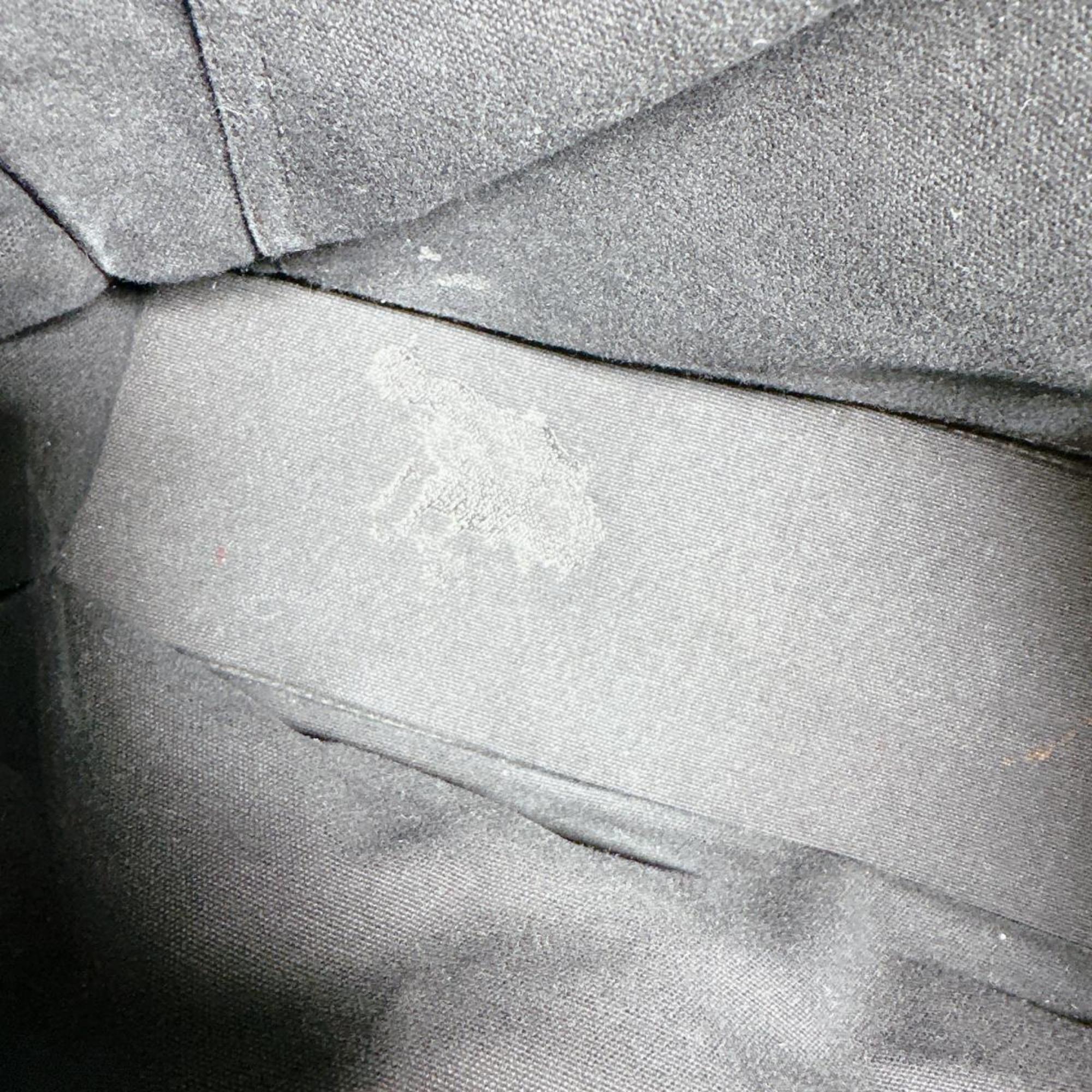 Hermes Her Line Black Canvas Tote Bag (Pre-Owned)