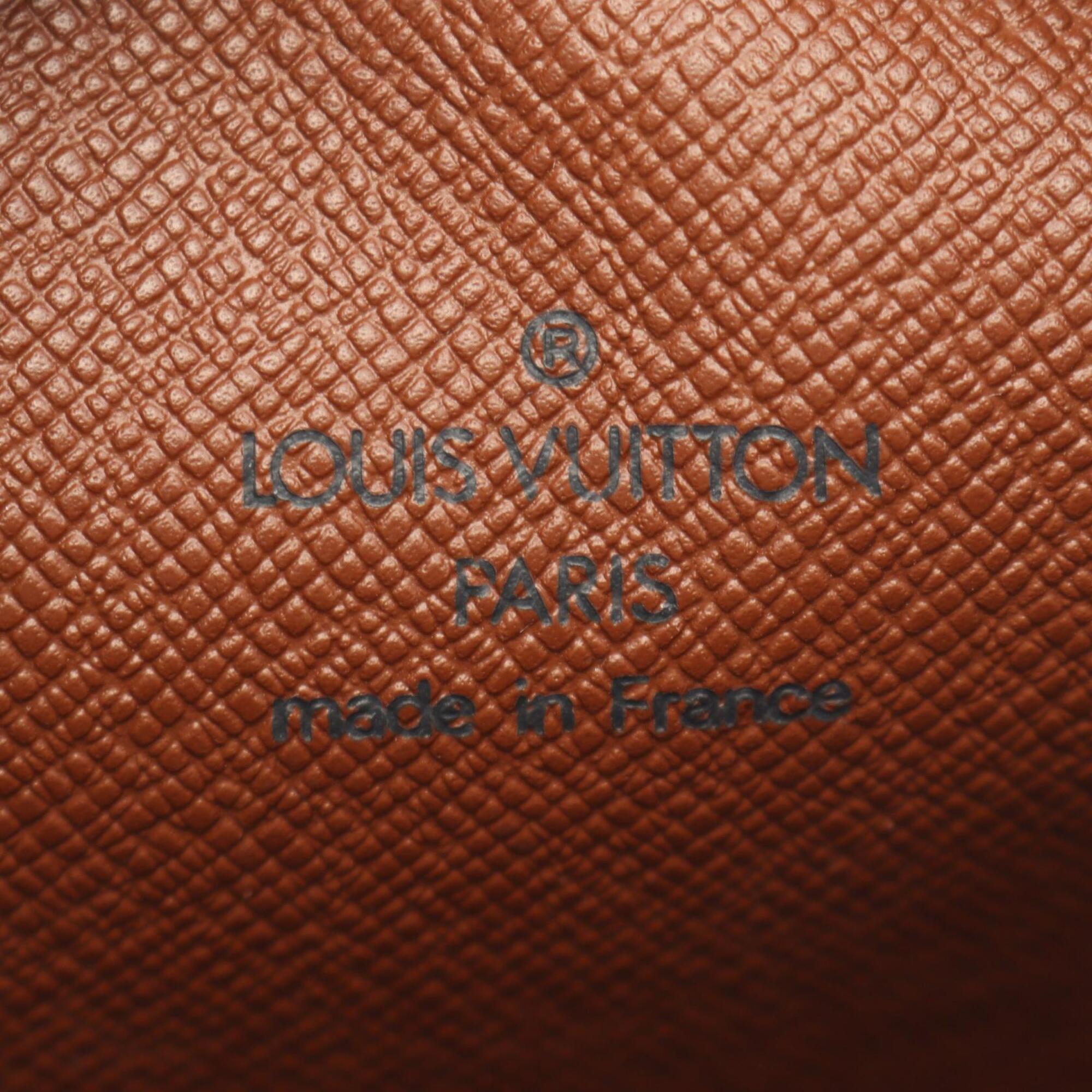 Louis Vuitton Brown Monogram Coated Canvas Leather Handbag Shoulder Bag (Pre-Owned)