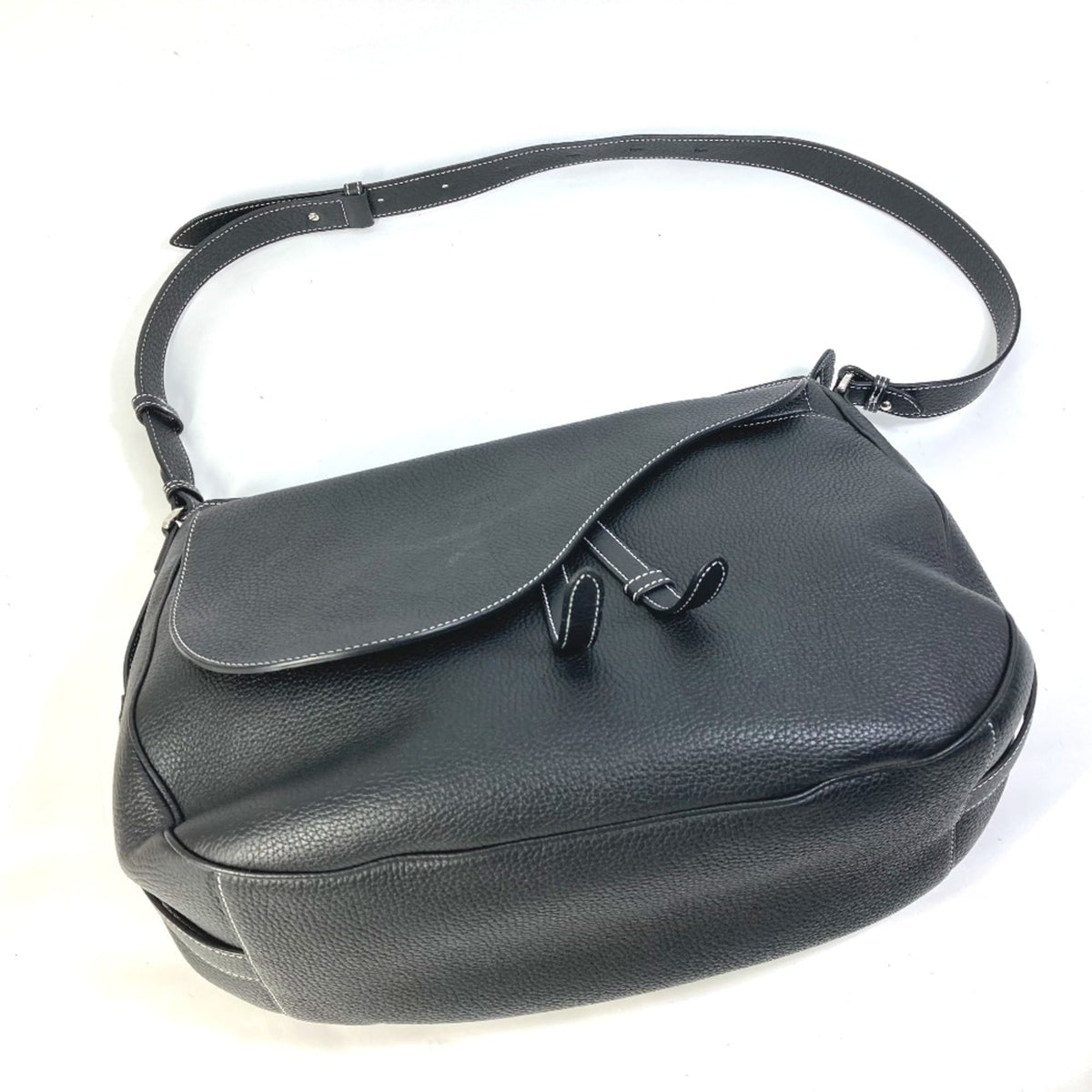 Christian Dior Black Leather Shoulder Bag (Pre-Owned)