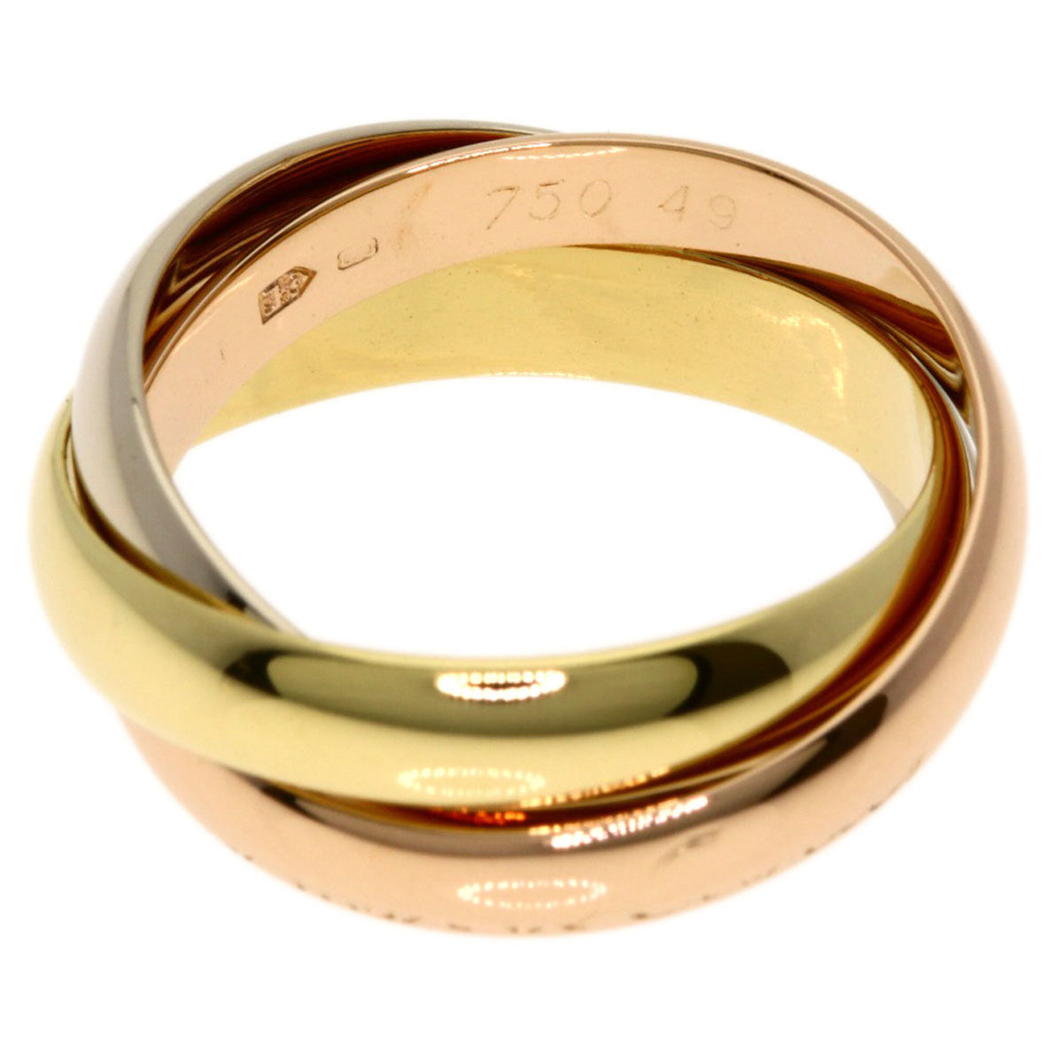Cartier Trinity Yellow Gold (18K) Pink Gold (18K) White Gold (18K) Band Ring (Pre-Owned)