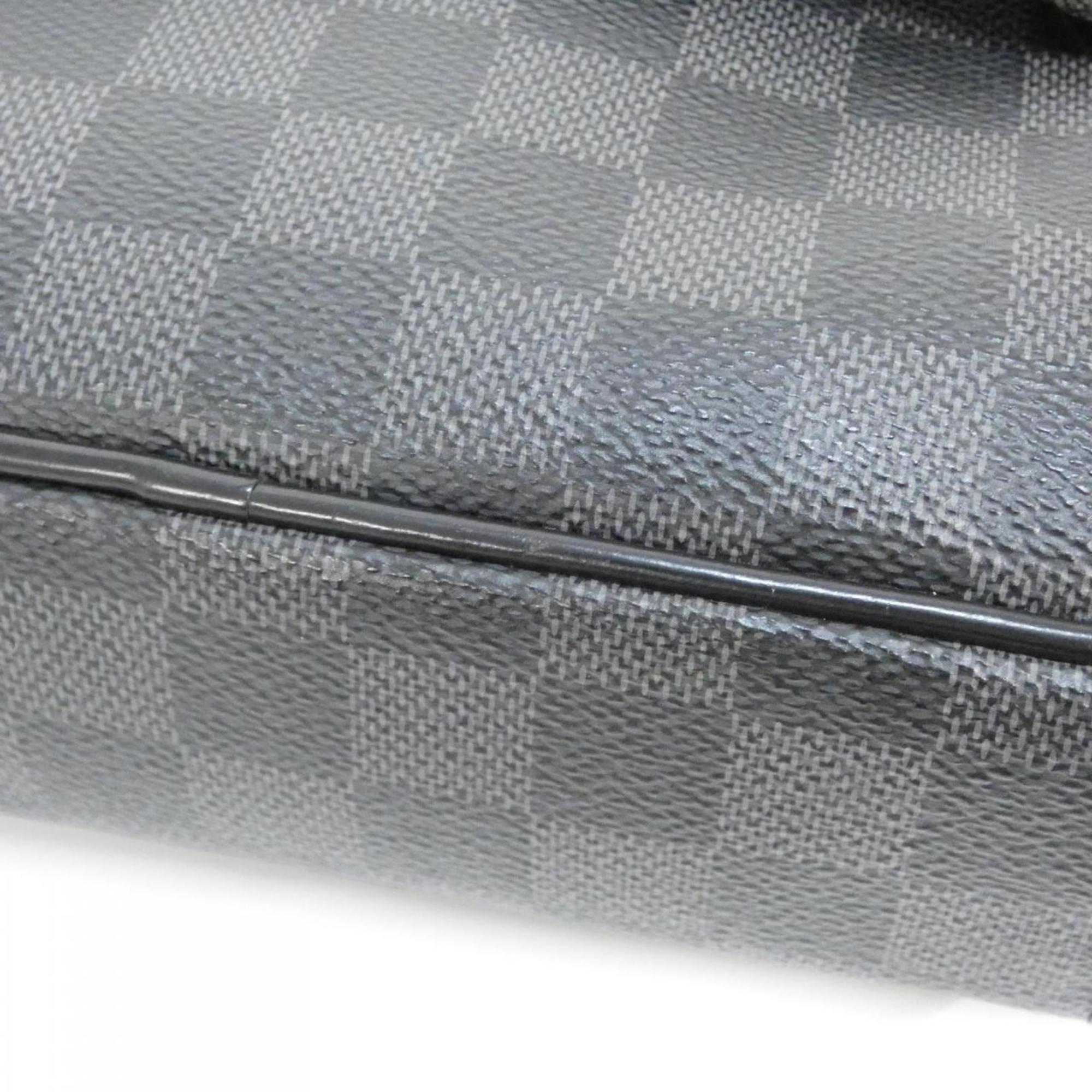 Louis Vuitton Black Graphite Coated Canvas Shoulder Bag (Pre-Owned)