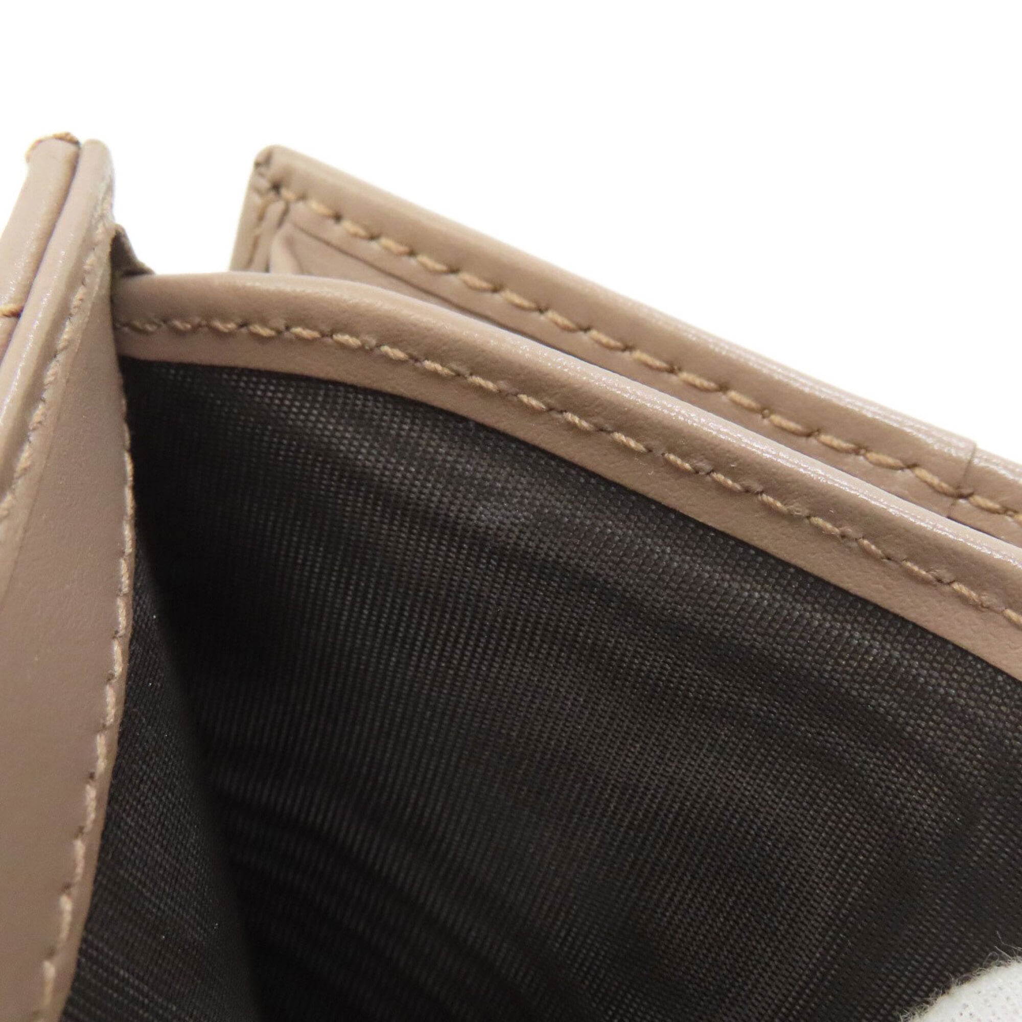 Gucci Pink Beige Leather Wallet (Bi-Fold) (Pre-Owned)