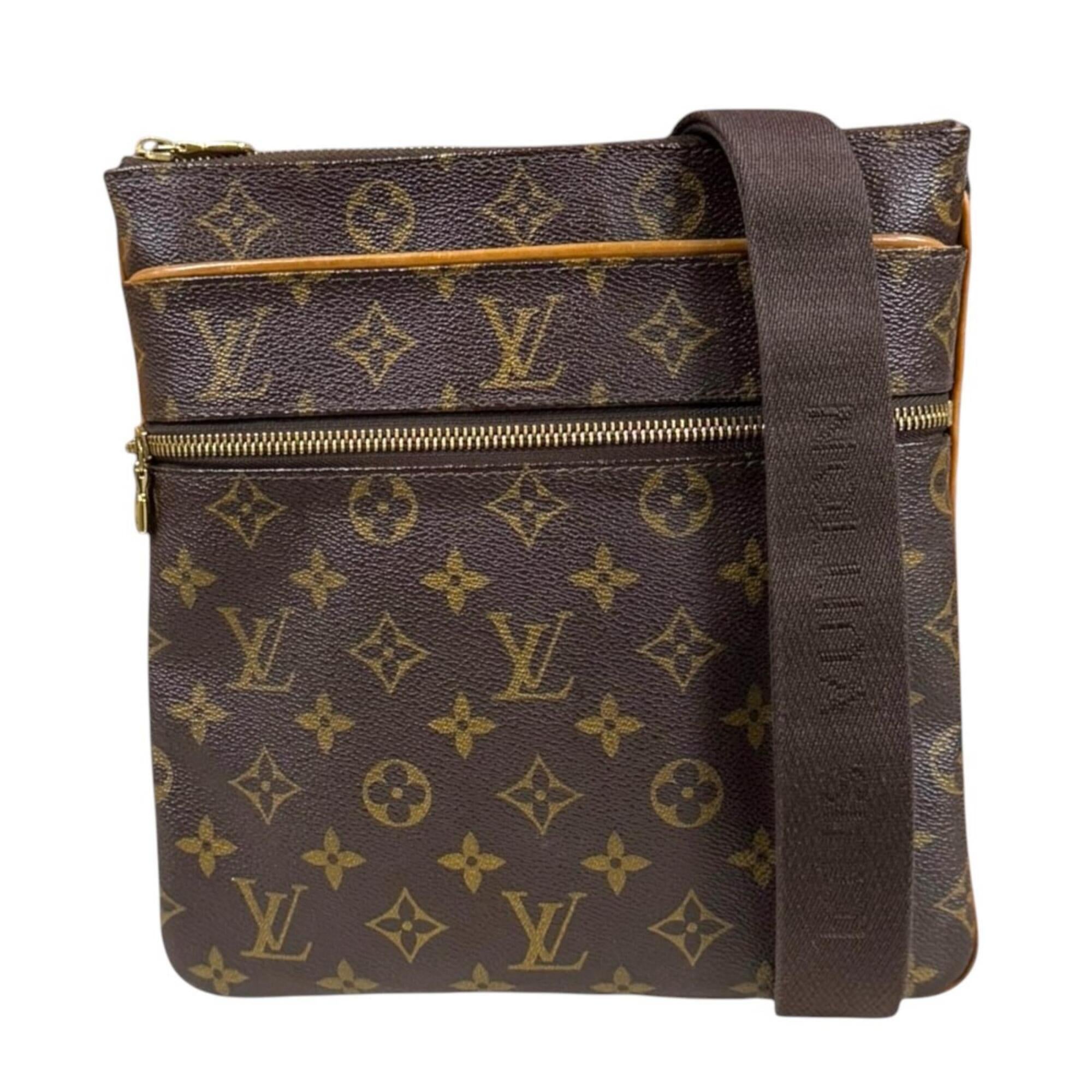 Louis Vuitton Monogram Brown Monogram Pochette Shoulder Bag (Pre-Owned)