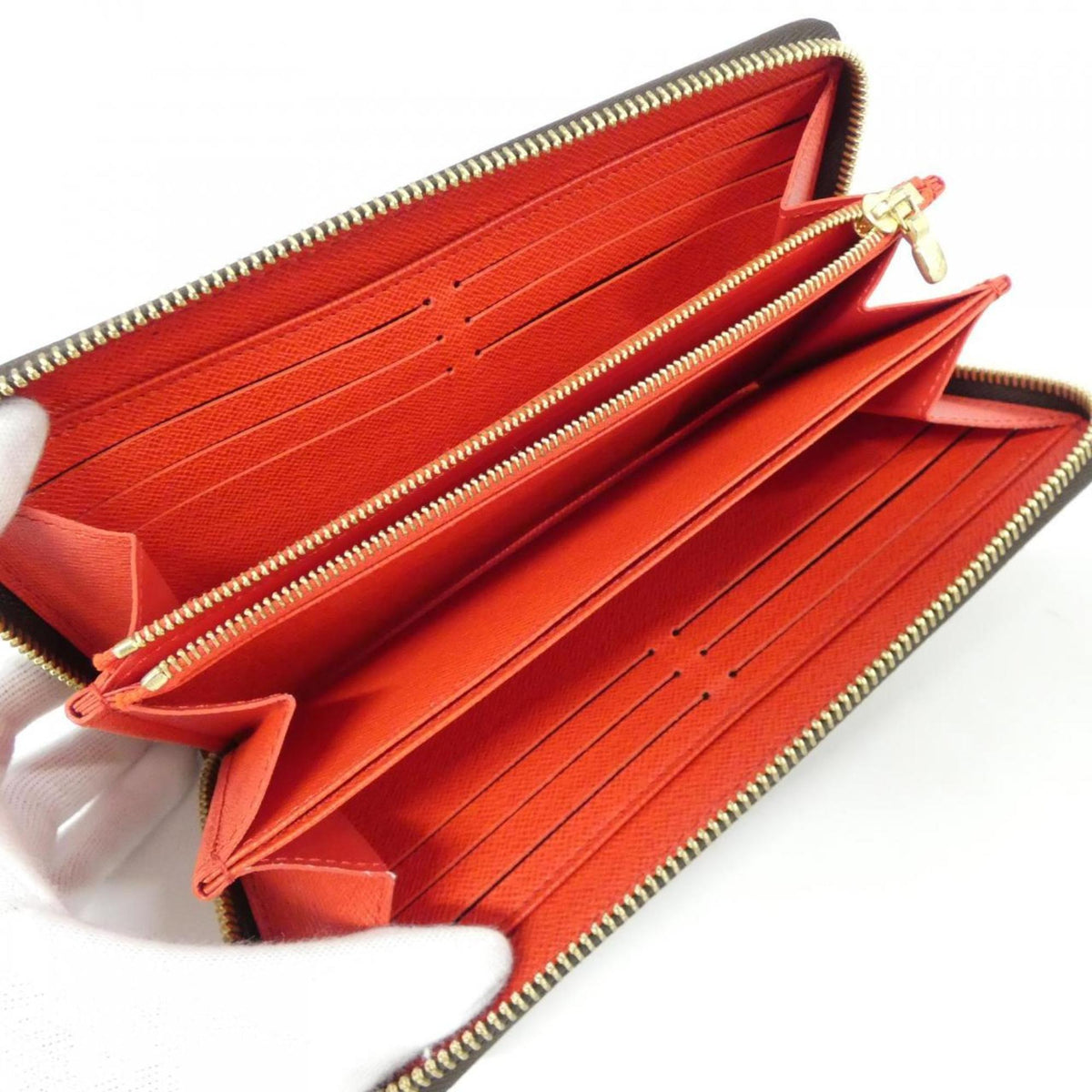 Louis Vuitton Coquelicots Marron Coated Canvas Long Wallet (Bi-Fold) (Pre-Owned)