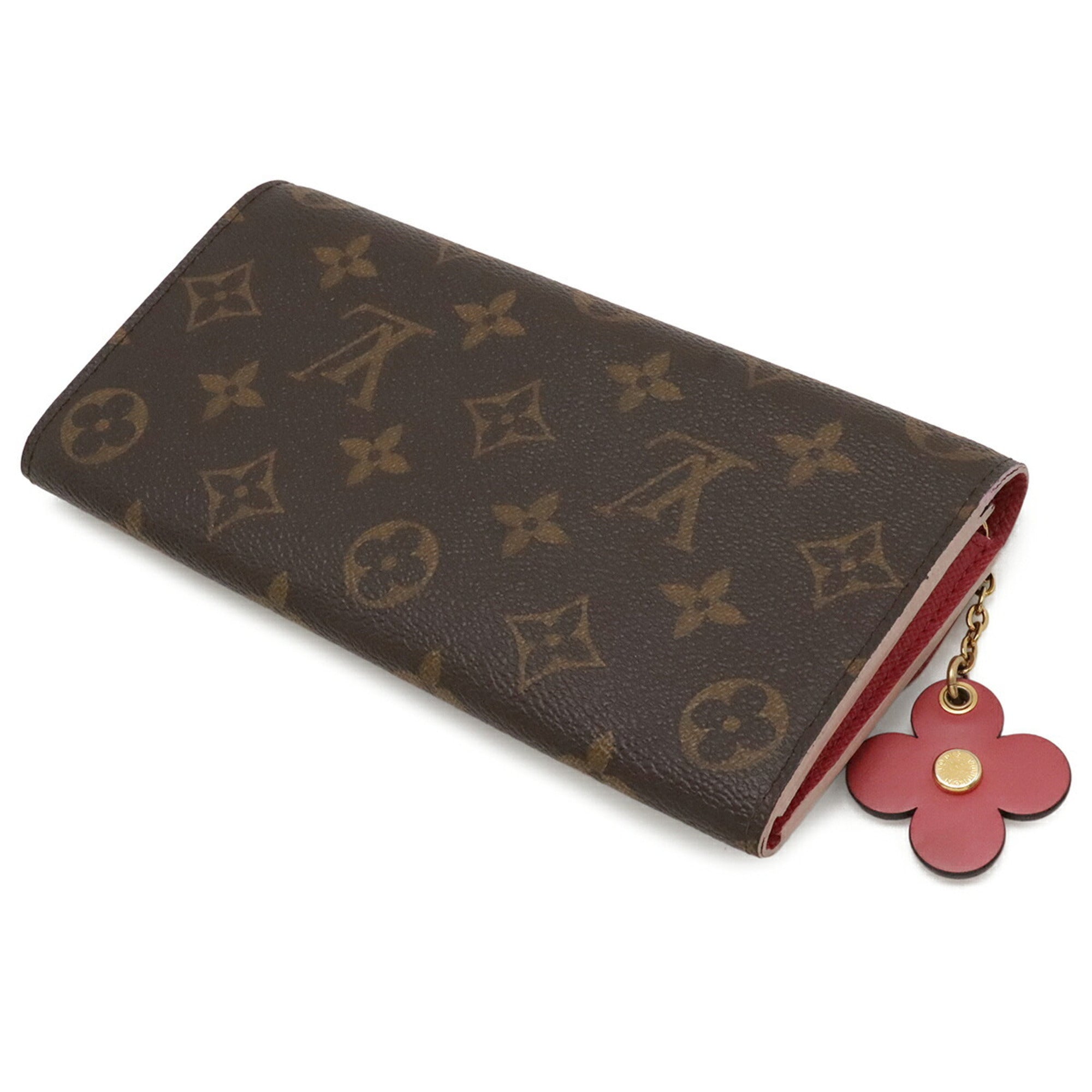Louis Vuitton Rose Ballerine Monogram Canvas Long Wallet (Bi-Fold) (Pre-Owned)