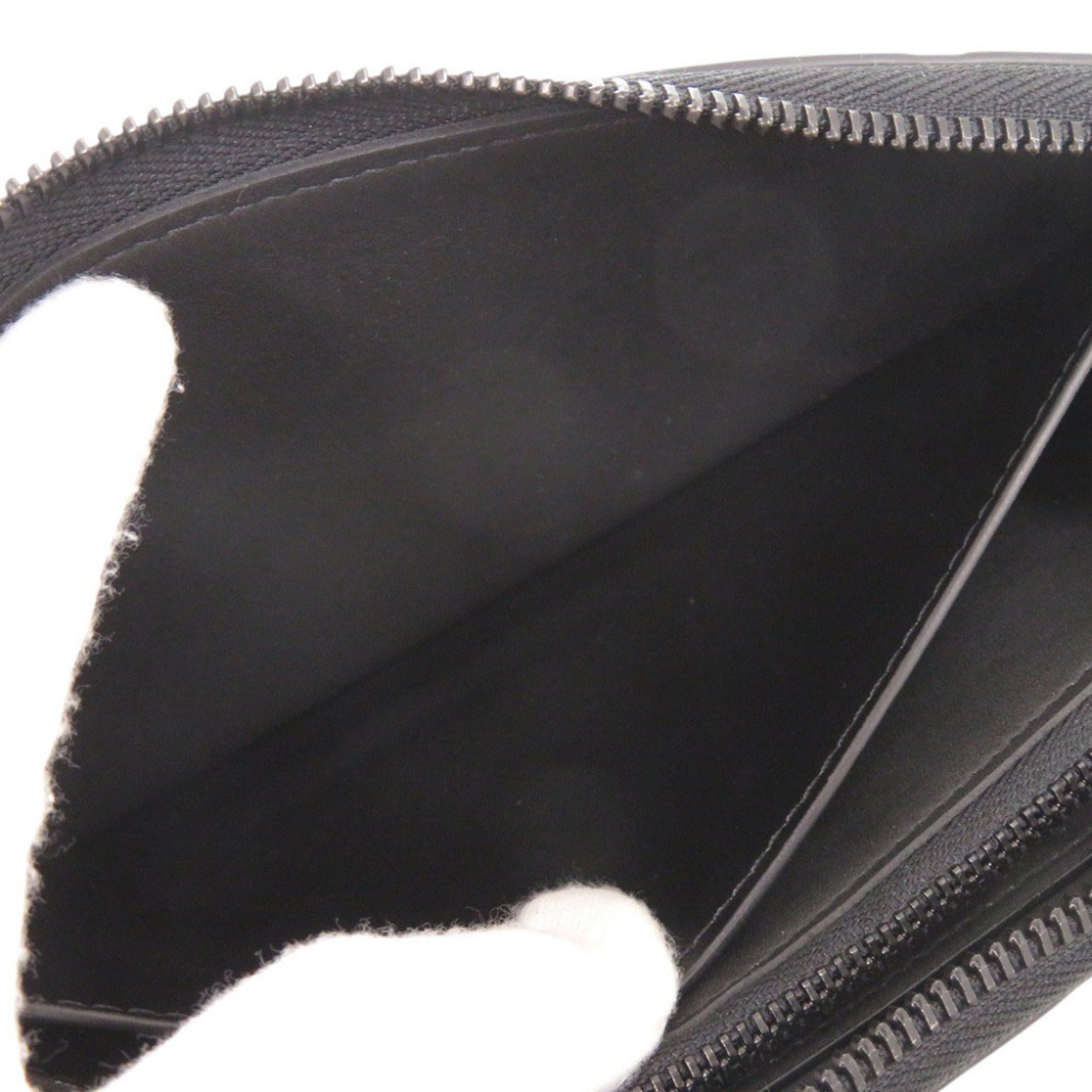 Louis Vuitton Black Monogram Shadow Leather Long Wallet (Bi-Fold) (Pre-Owned)
