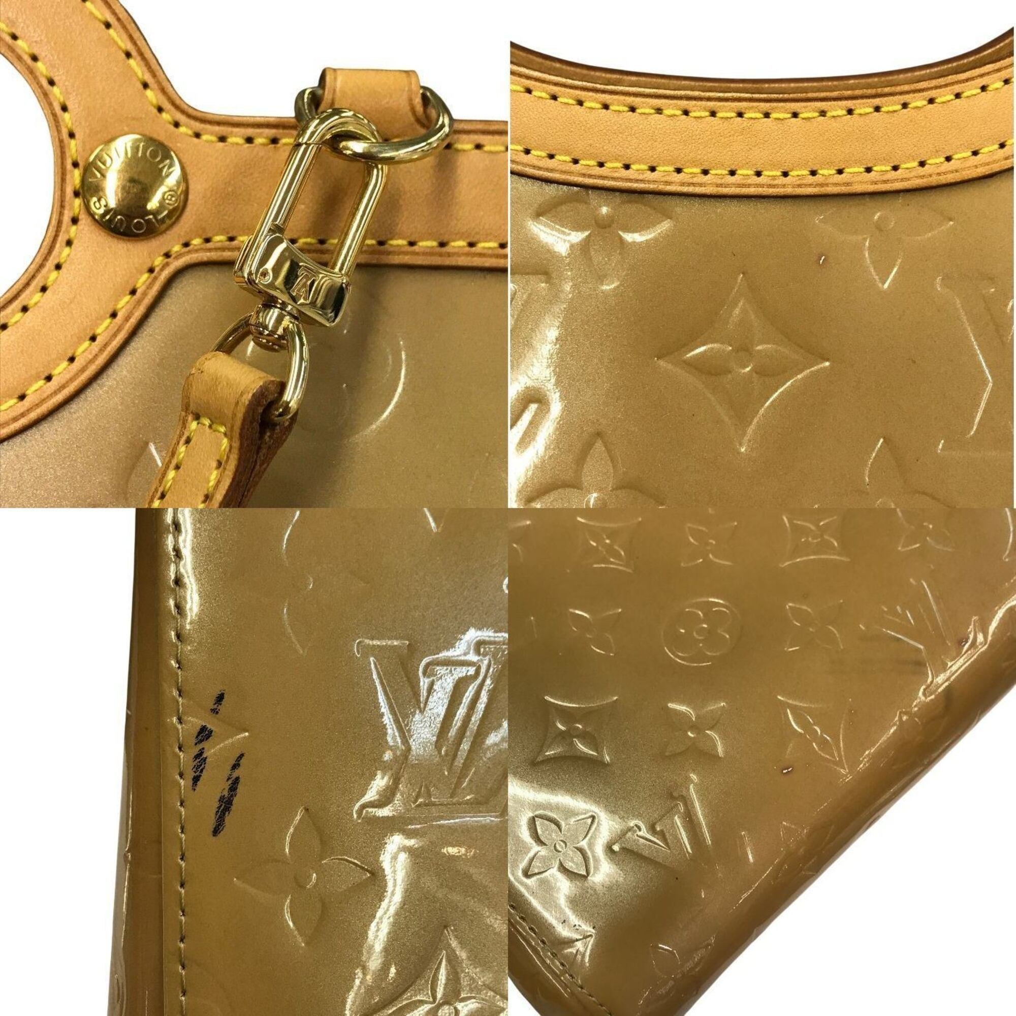Louis Vuitton Vernis Beige Vernis Handbag (Pre-Owned)