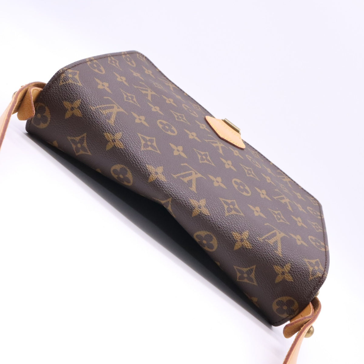Louis Vuitton Beige Brown Monogram Monogram Shoulder Bag (Pre-Owned)