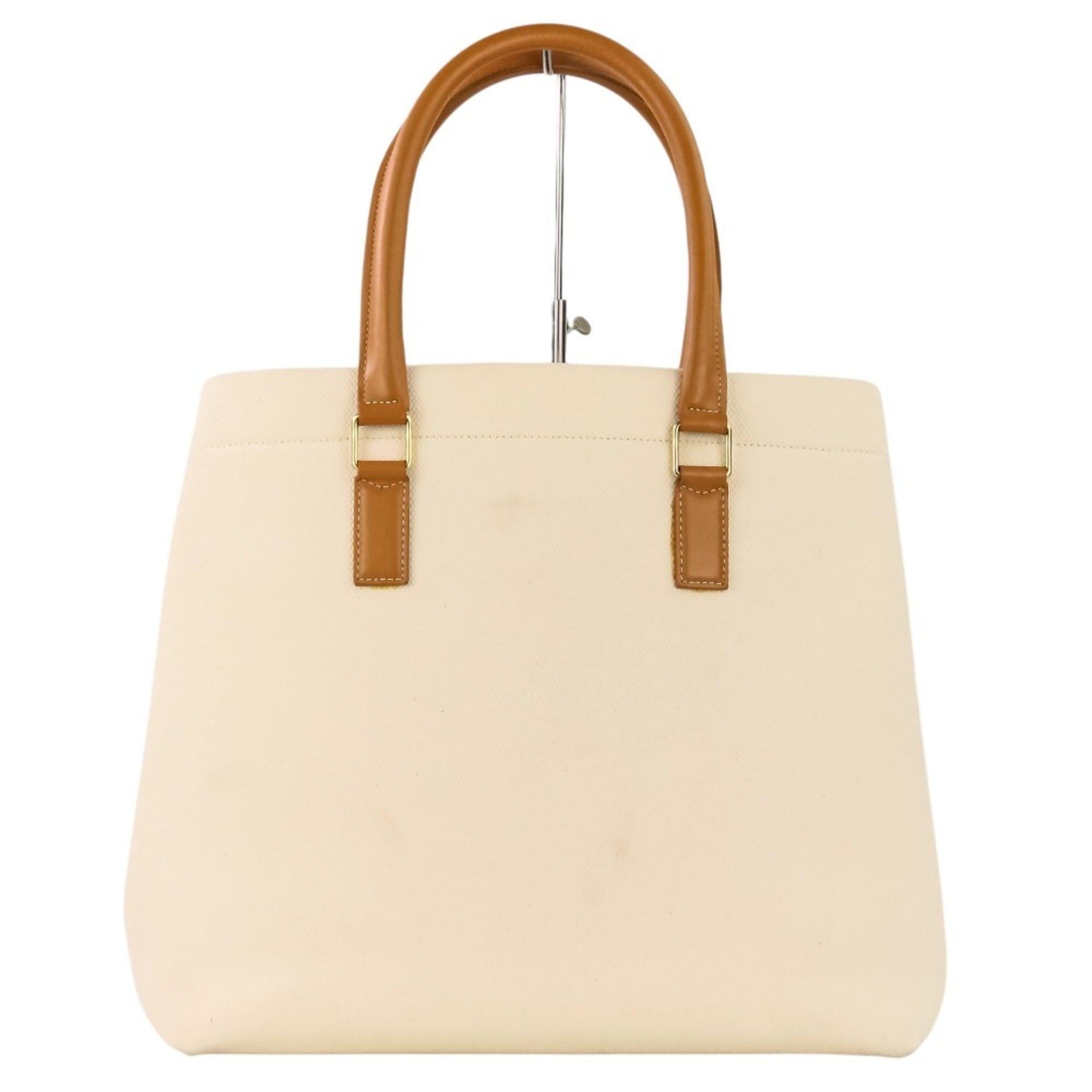 Celine White Handbag Tote Bag (Pre-Owned)