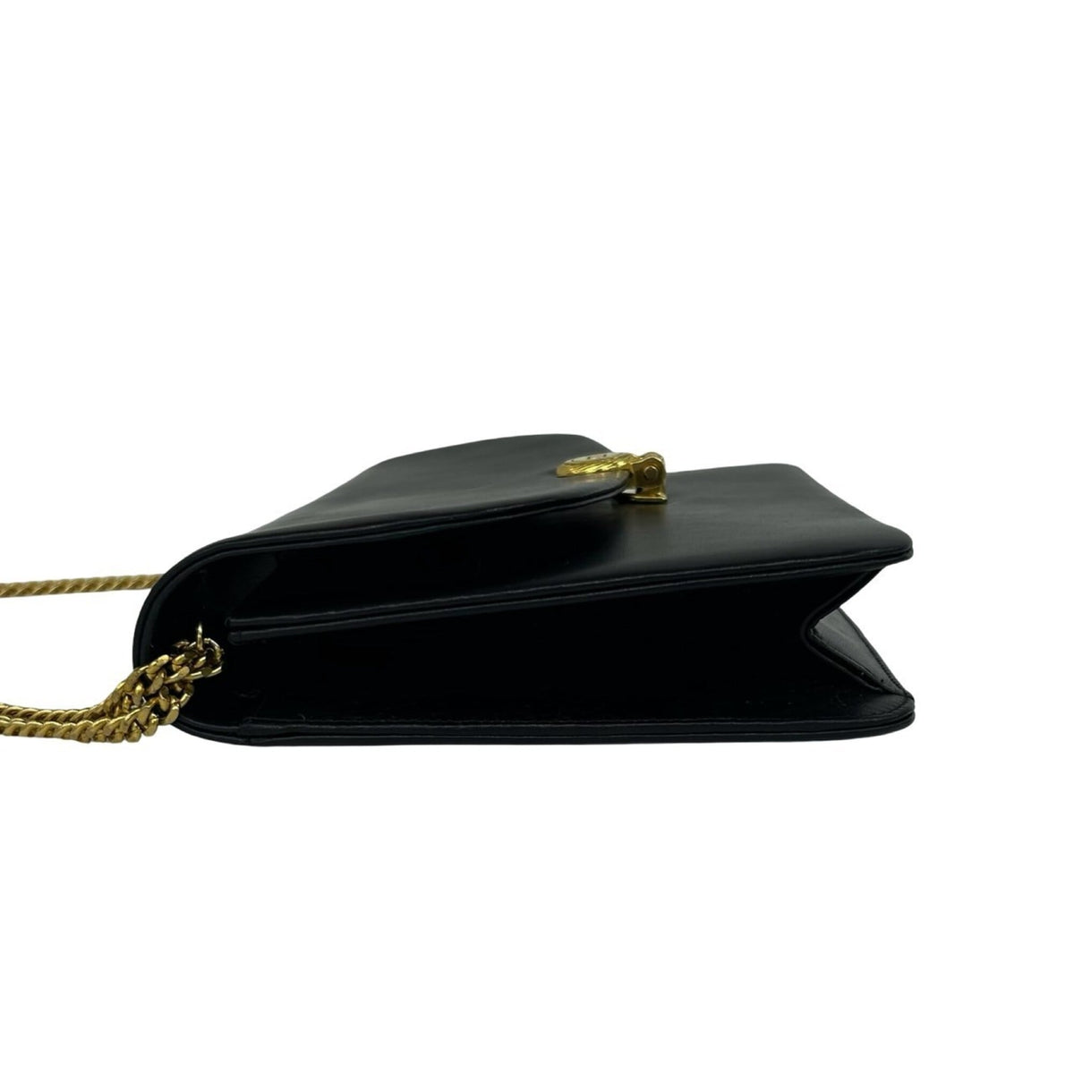 Christian Dior Black Leather Pochette Shoulder Bag (Pre-Owned)