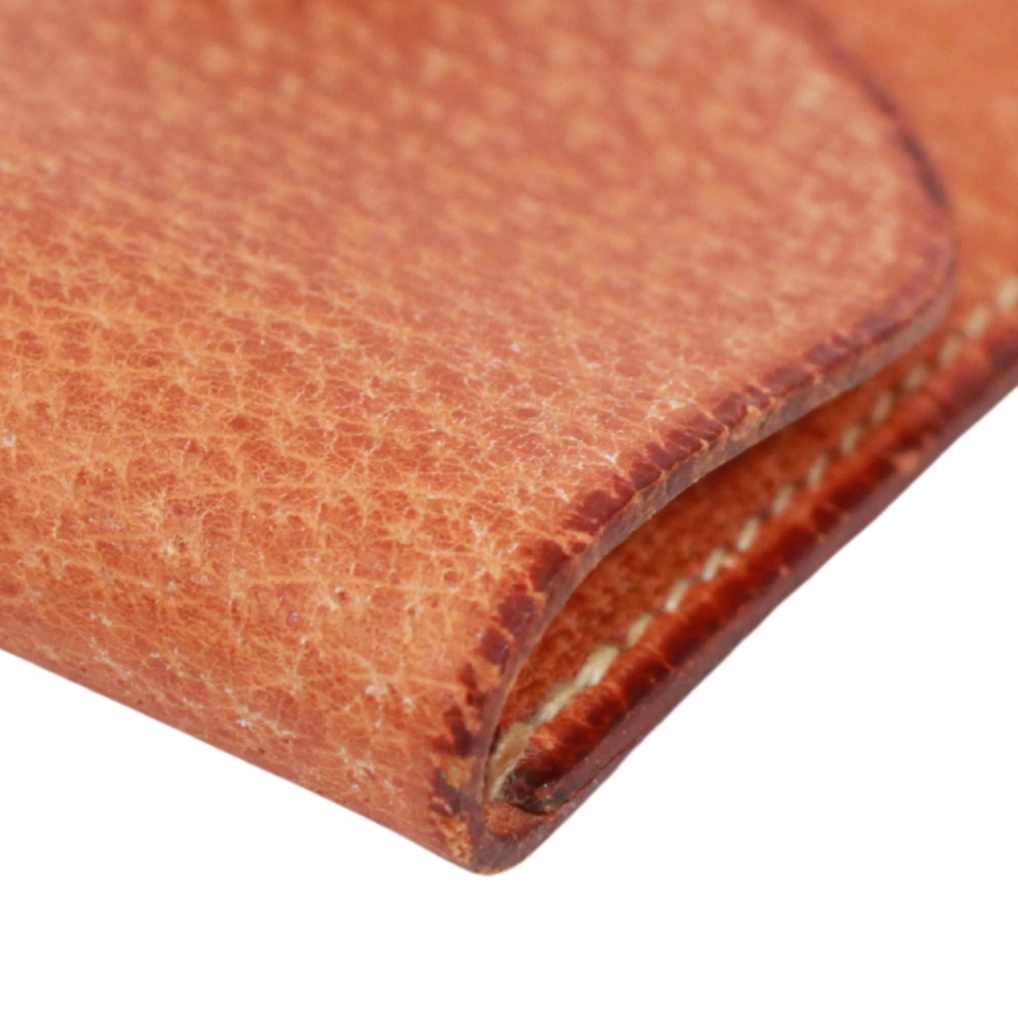 Hermes Brown Leather Coin Purse/Coin Case (Pre-Owned)