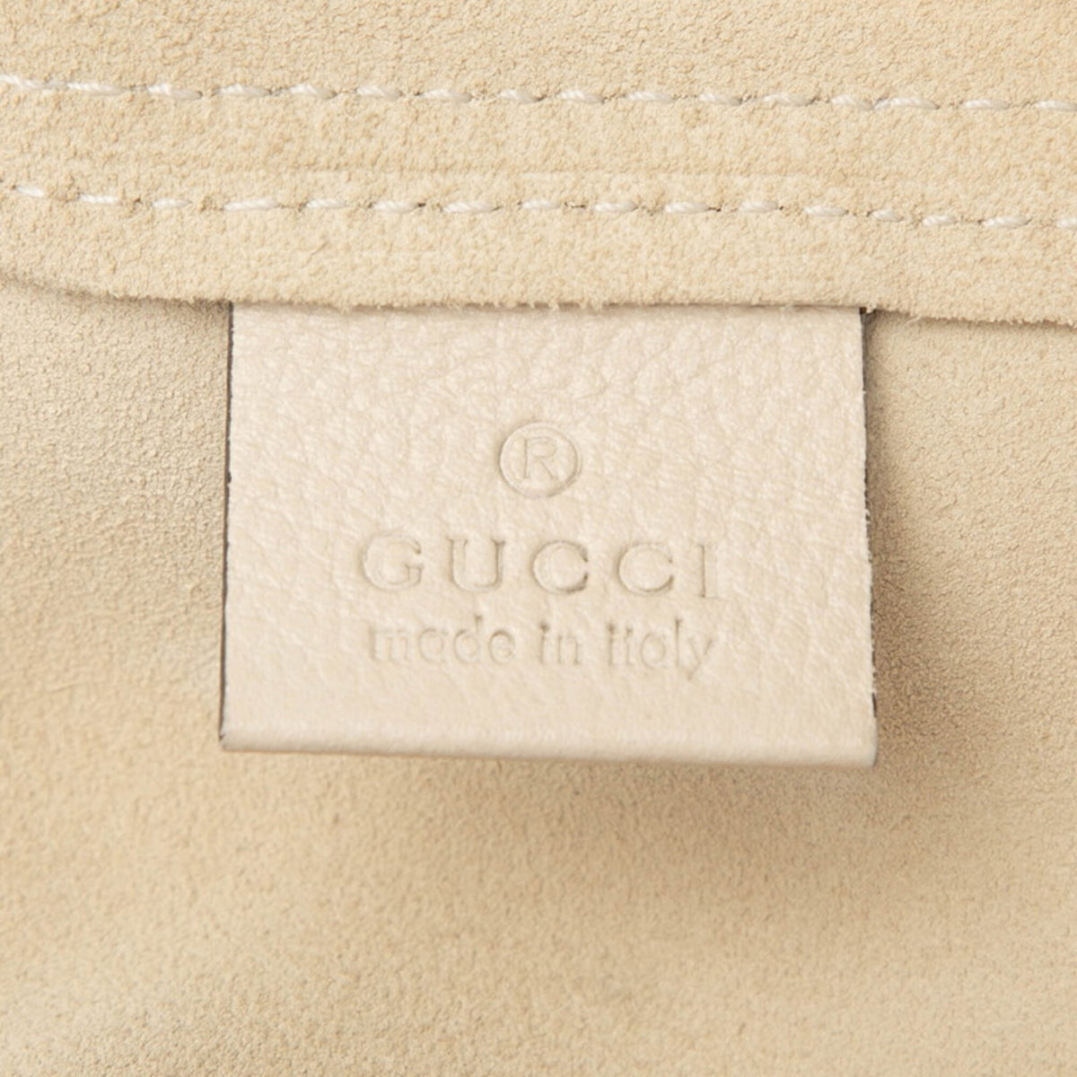 Gucci Ivory White Leather Shoulder Bag Tote Bag (Pre-Owned)