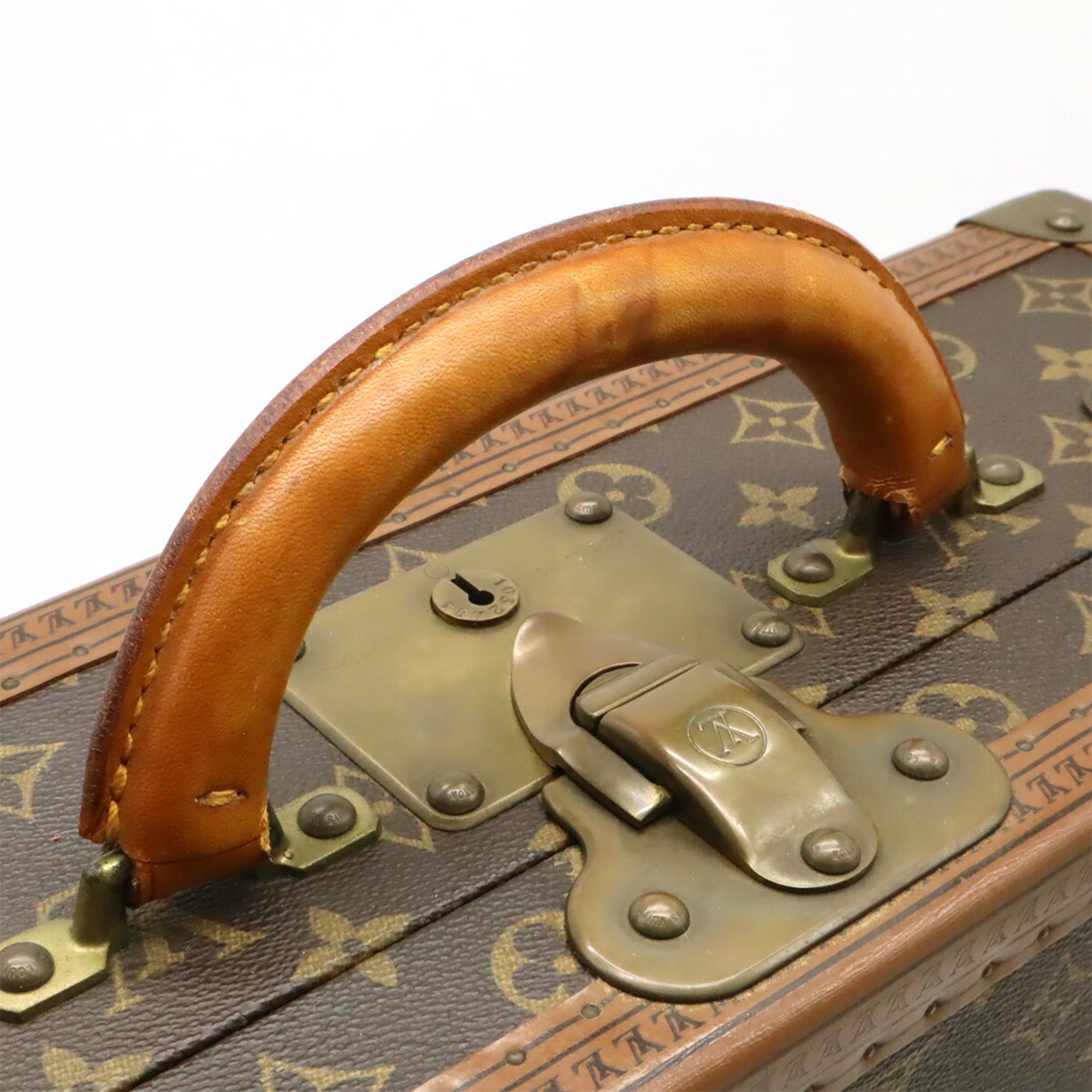 Louis Vuitton Brown Monogram Canvas Pvc Coated Canvas Attaché Case Handbag (Pre-Owned)