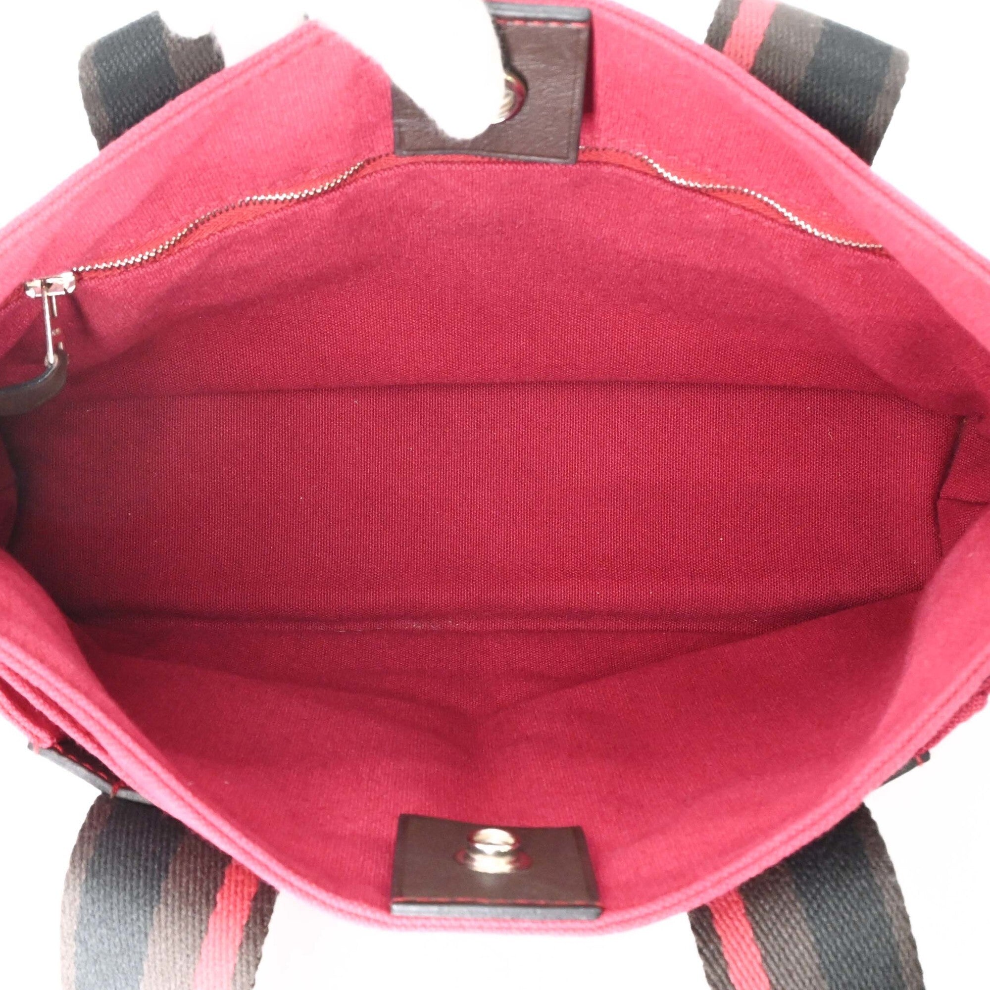 Hermes Pink Canvas Handbag (Pre-Owned)