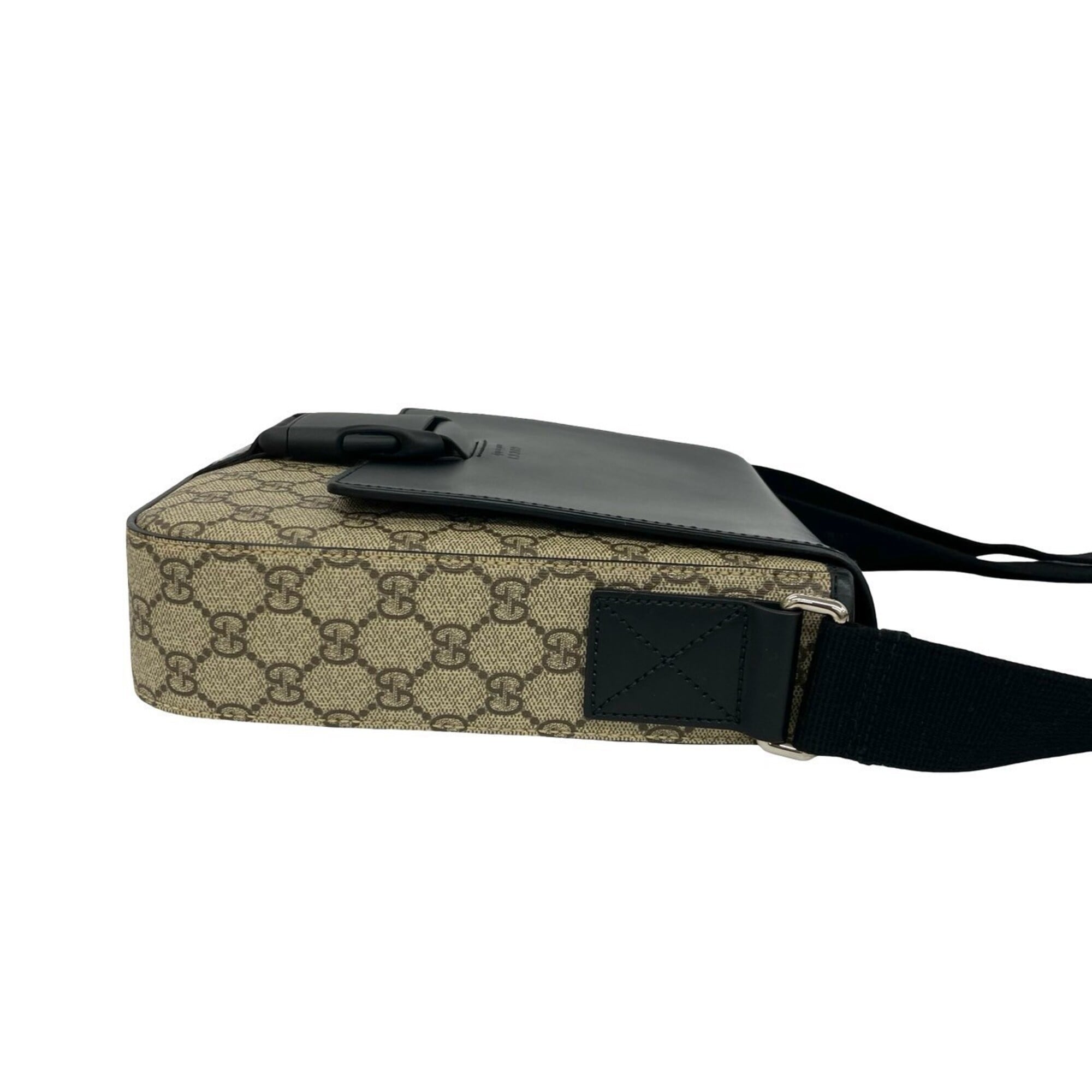 Gucci Black Elastane Leather Crossbody Bag Pochette Shoulder Bag (Pre-Owned)