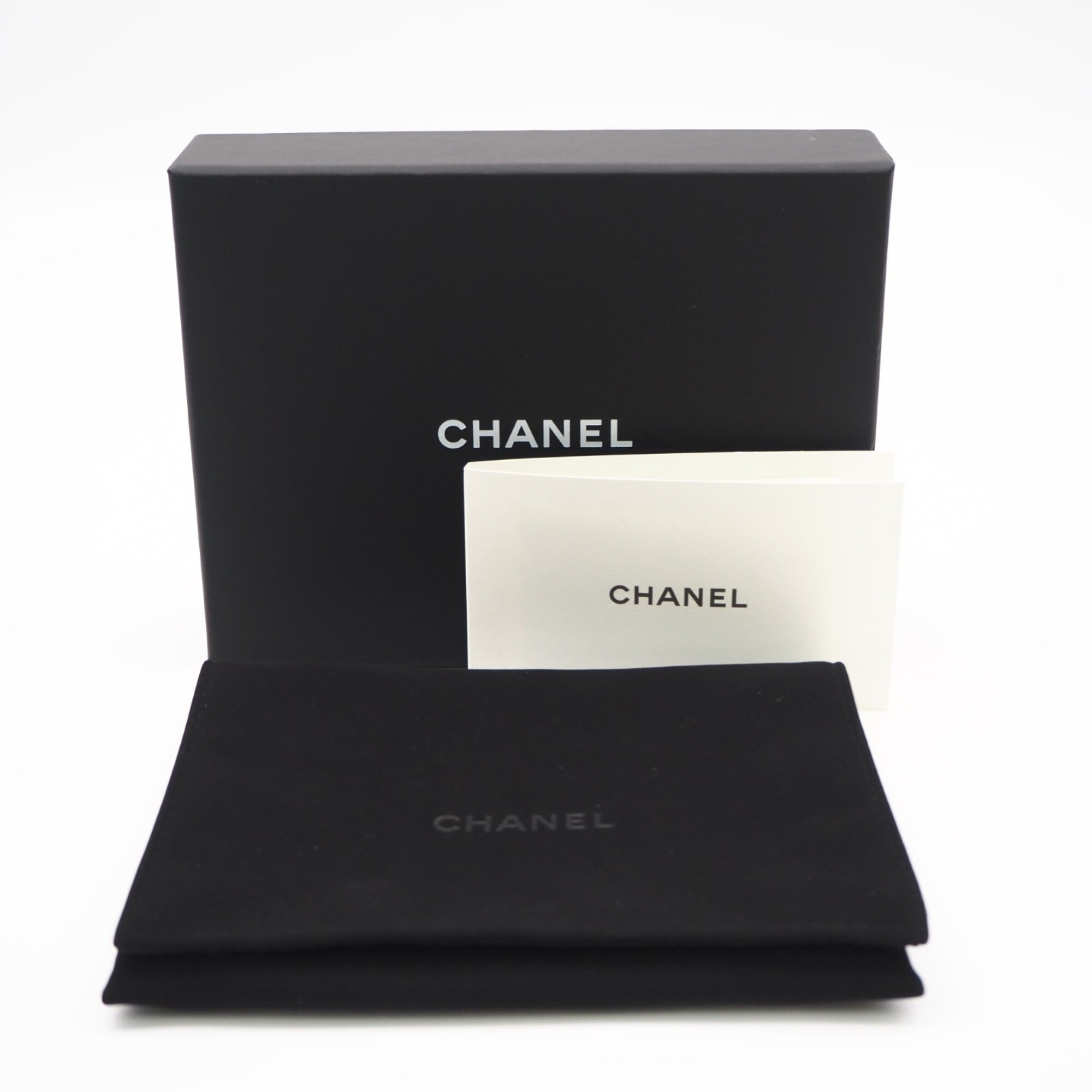 Chanel Matelasse Black Grained Calfskin Coin Purse/Coin Case (Pre-Owned)