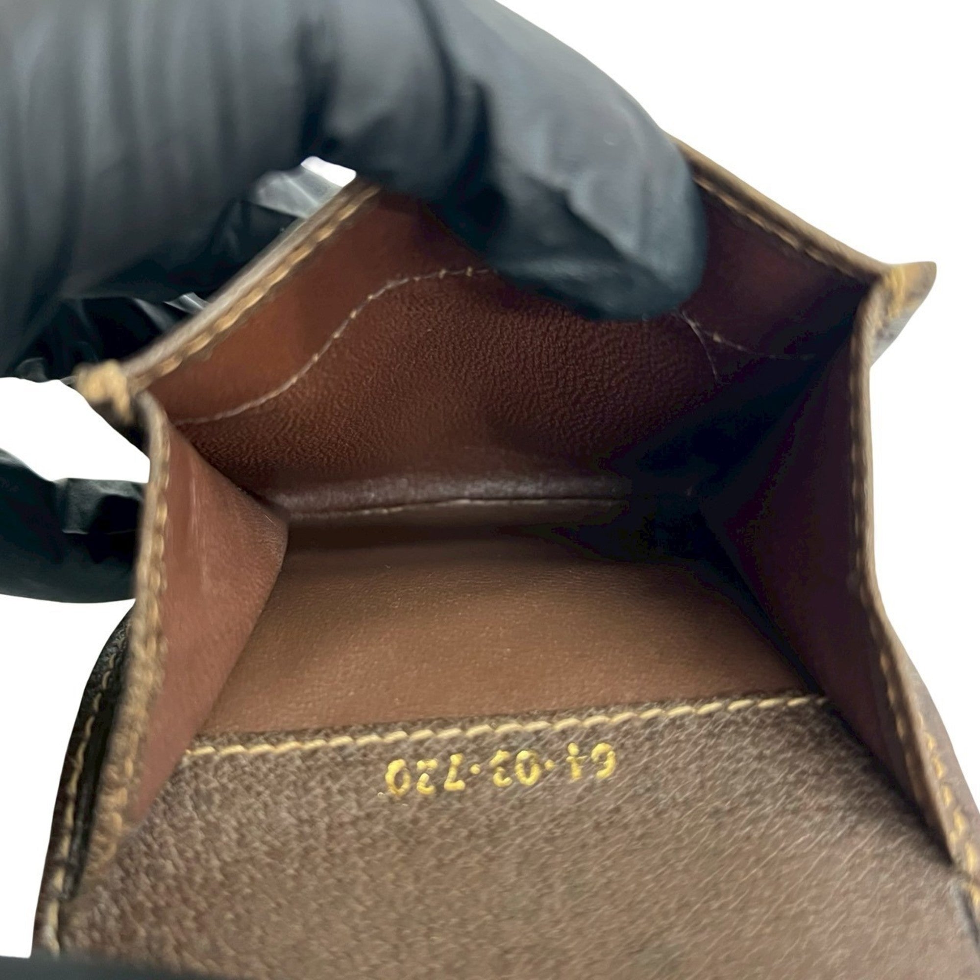 Gucci Brown Leather Pvc Coin Purse/Coin Case (Pre-Owned)
