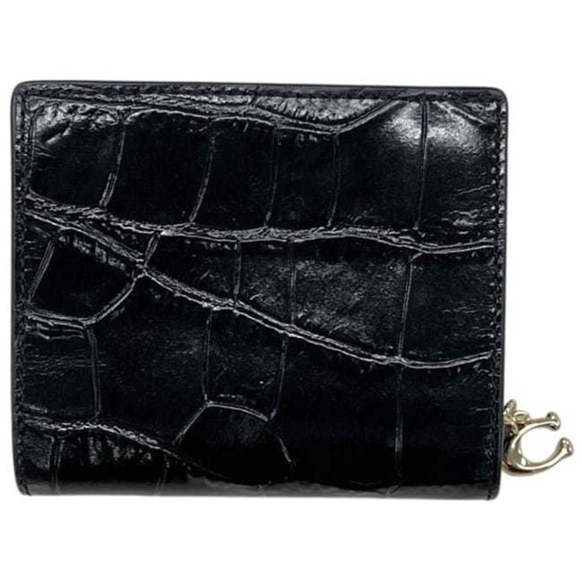 Coach Black Leather Wallet (Bi-Fold) (Pre-Owned)