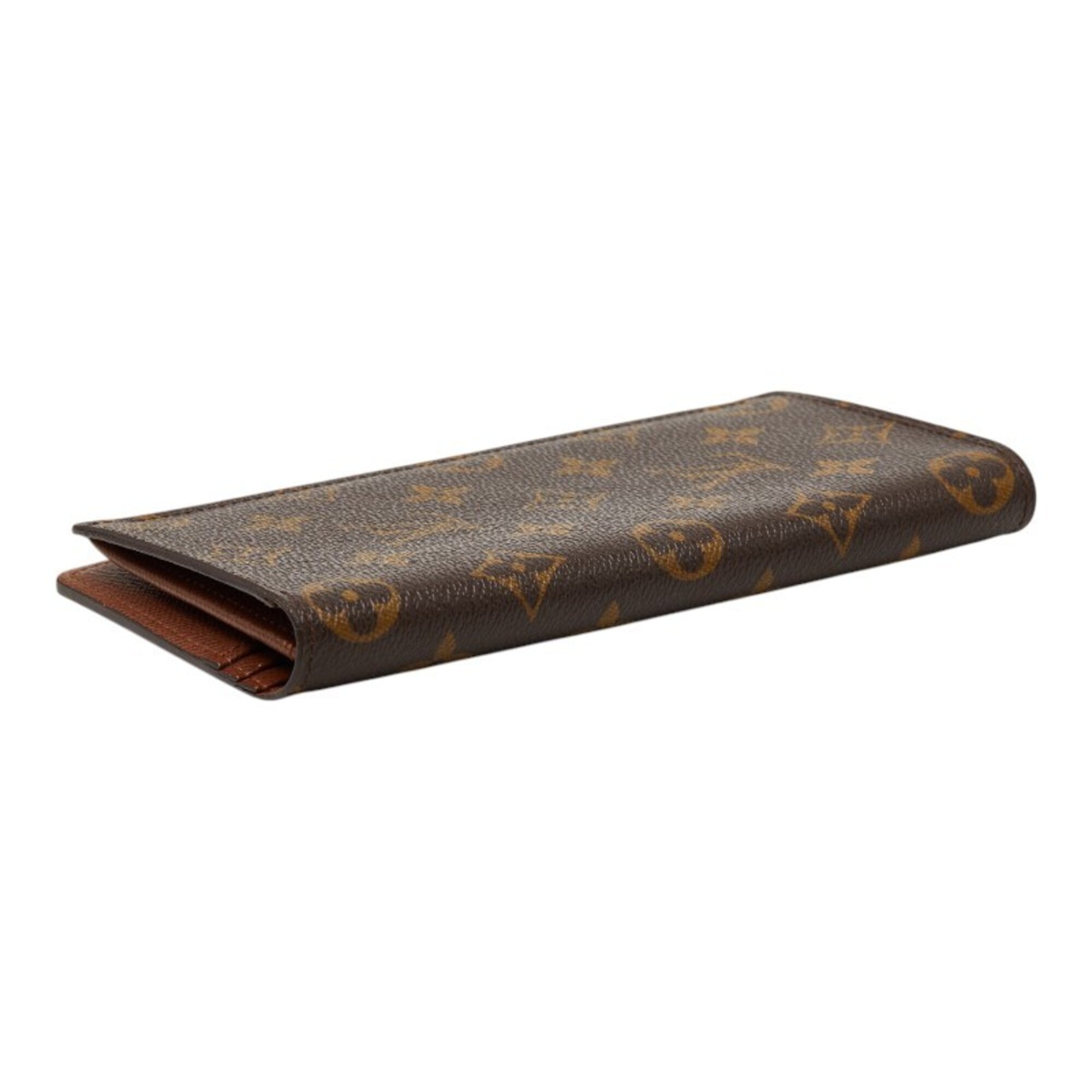 Louis Vuitton Brown Pvc Leather Long Wallet (Bi-Fold) (Pre-Owned)