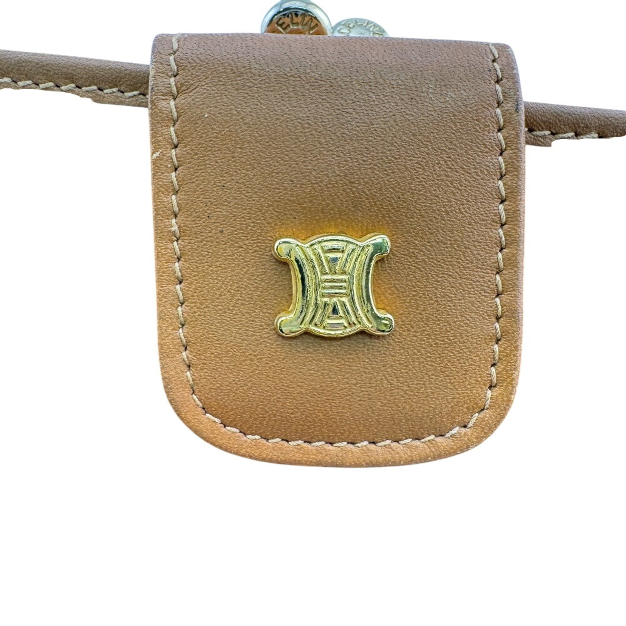 Celine Brown Leather Long Wallet (Bi-Fold) (Pre-Owned)