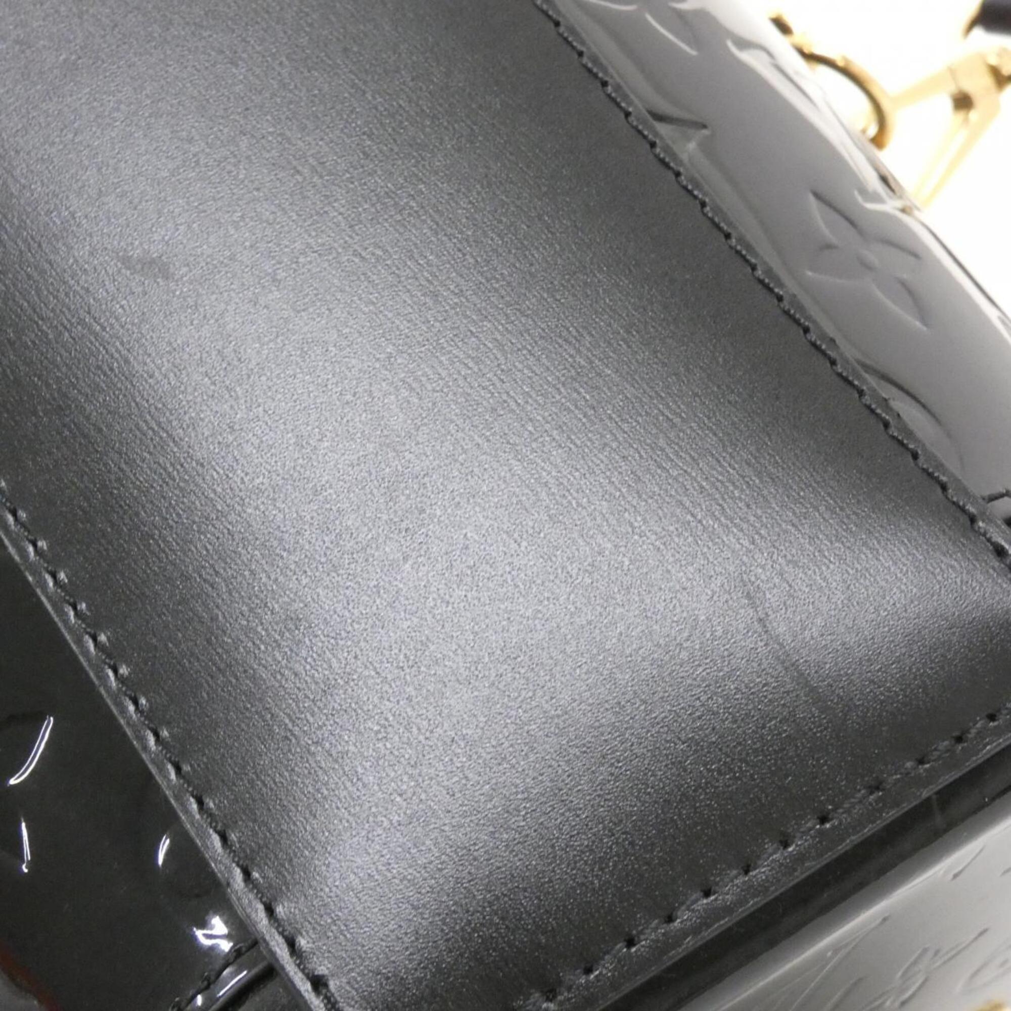 Louis Vuitton Black Leather Handbag (Pre-Owned)