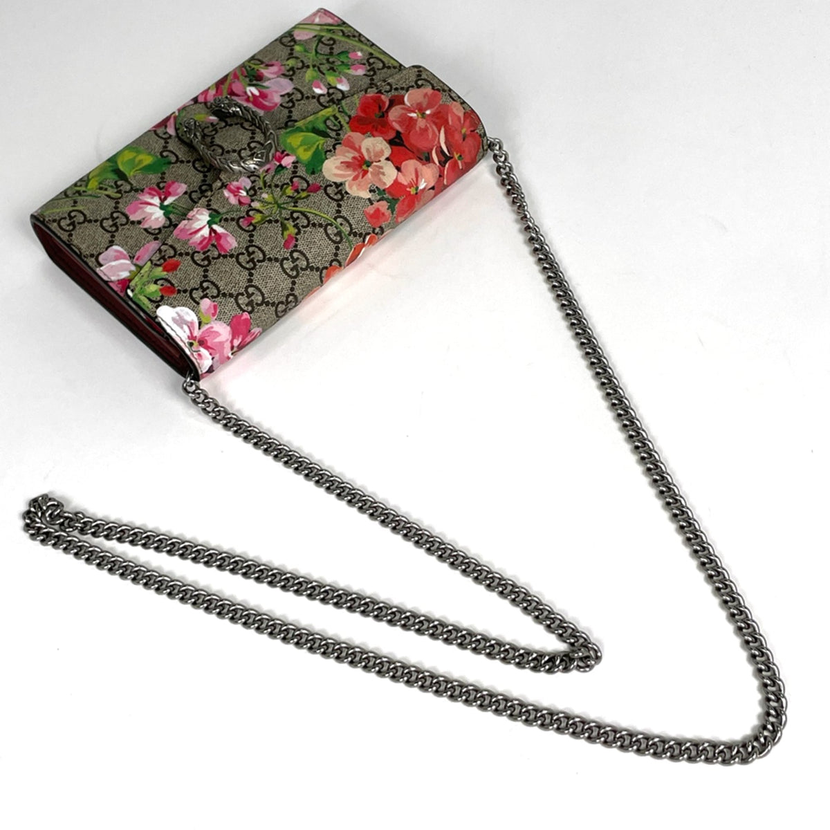 Gucci Gg Blooms Beige Pink Gg Supreme Shoulder Bag (Pre-Owned)