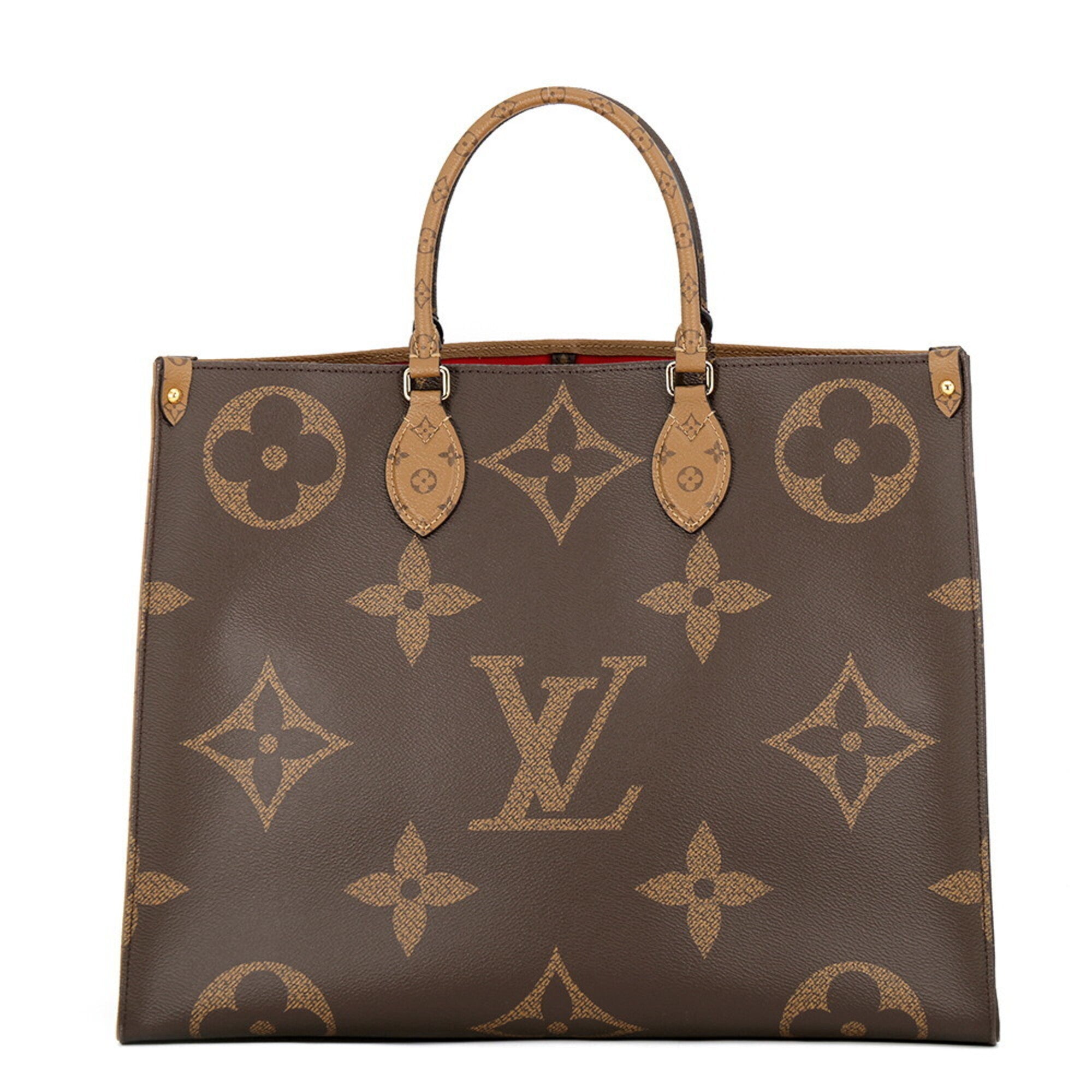 Louis Vuitton Monogram Reverse Red Color Monogram Reverse Handbag Shoulder Bag Tote Bag (Pre-Owned)