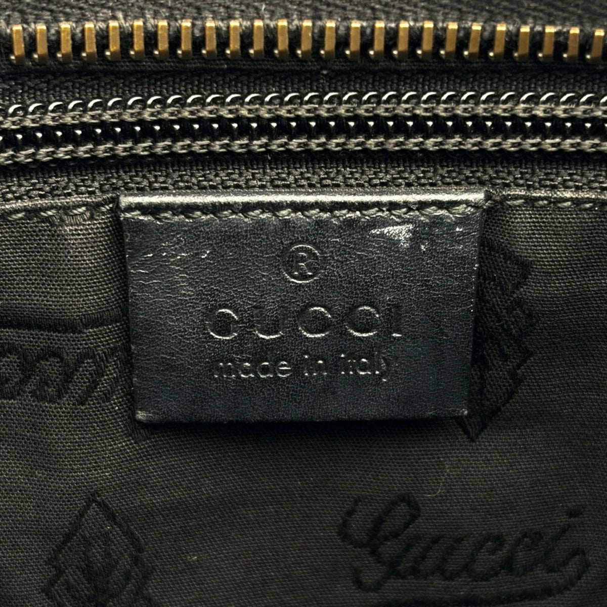 Gucci Black Pvc Coated Canvas Leather Shoulder Bag (Pre-Owned)